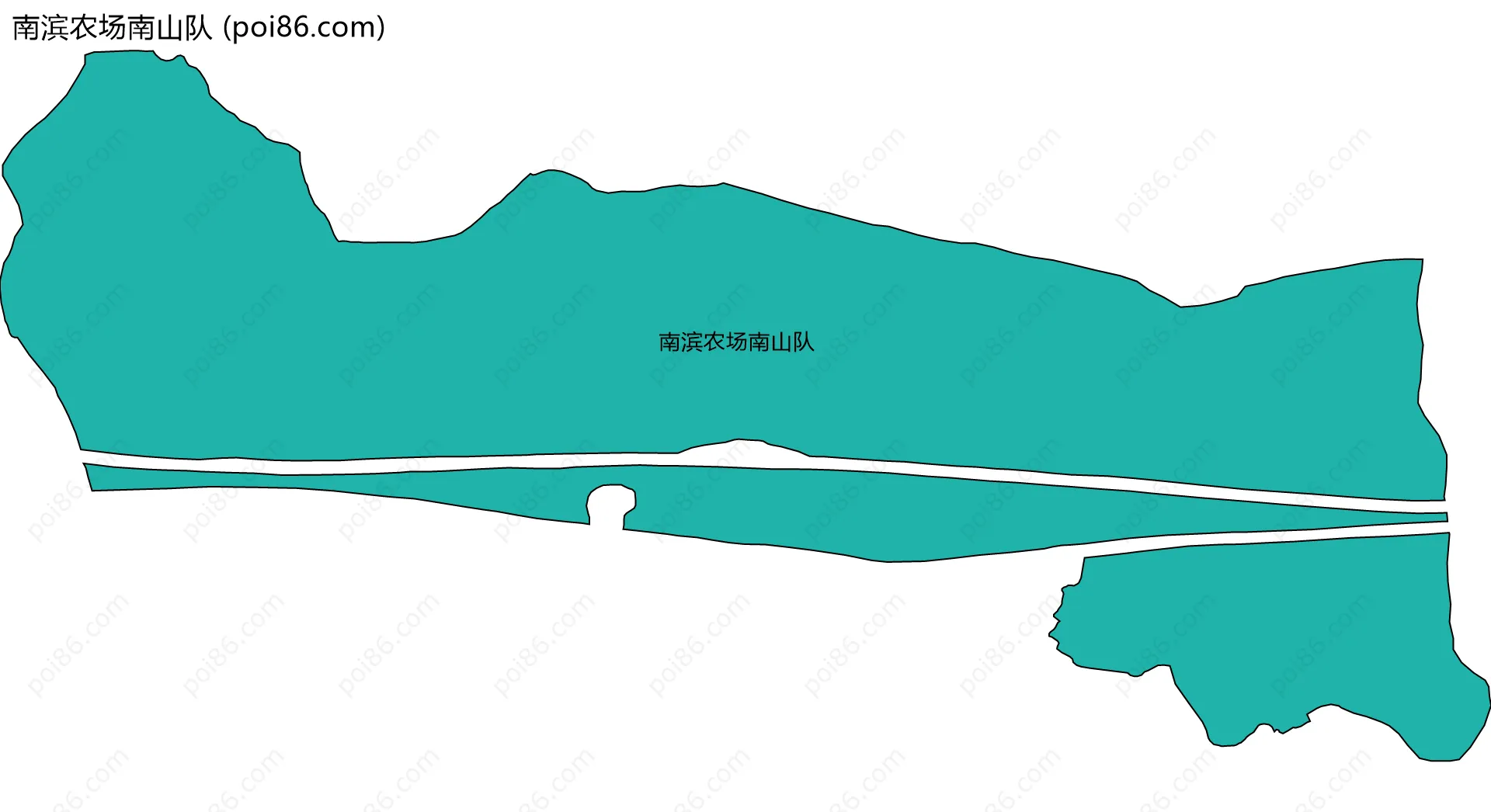 南滨农场南山队边界地图