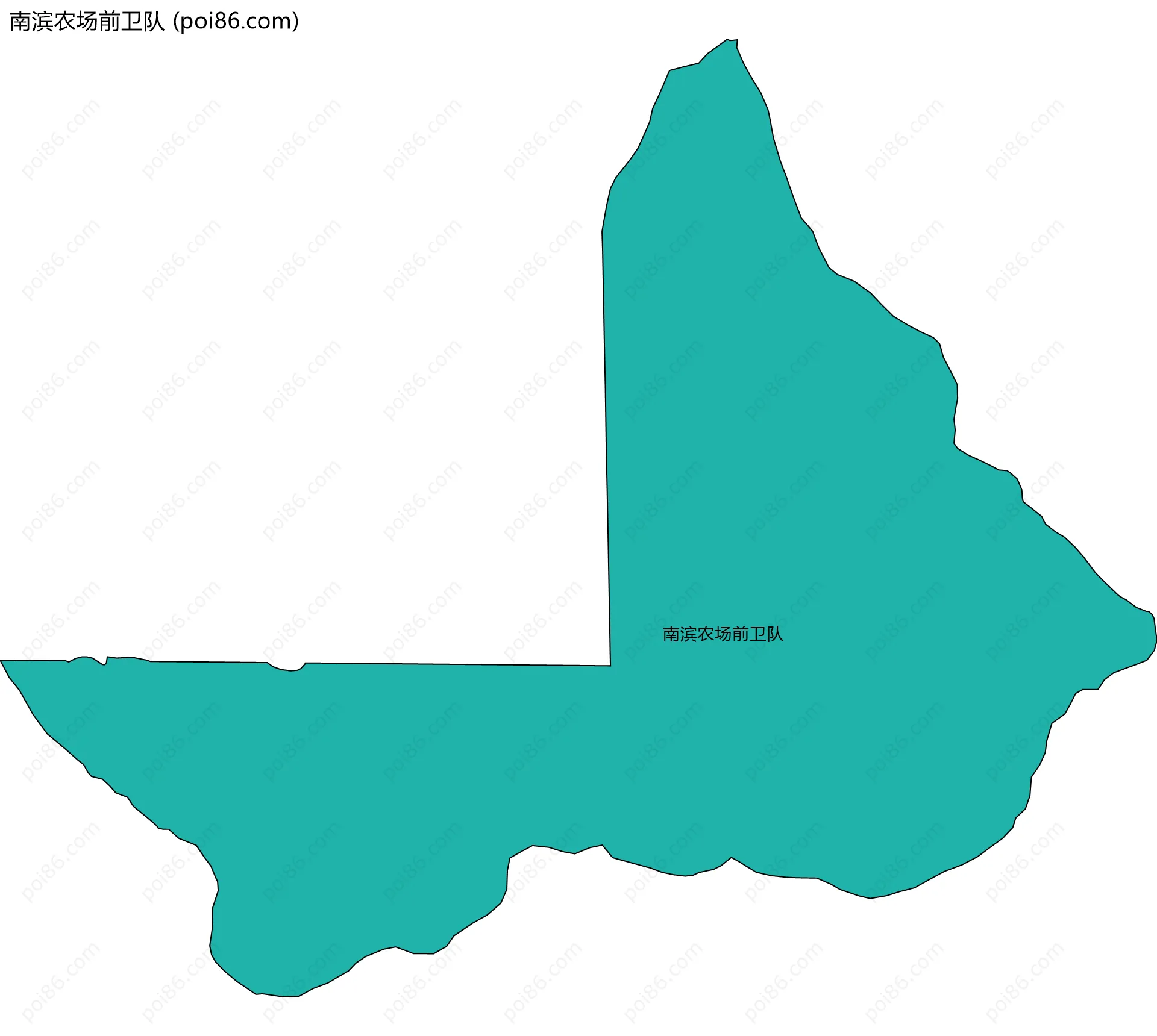 南滨农场前卫队边界地图