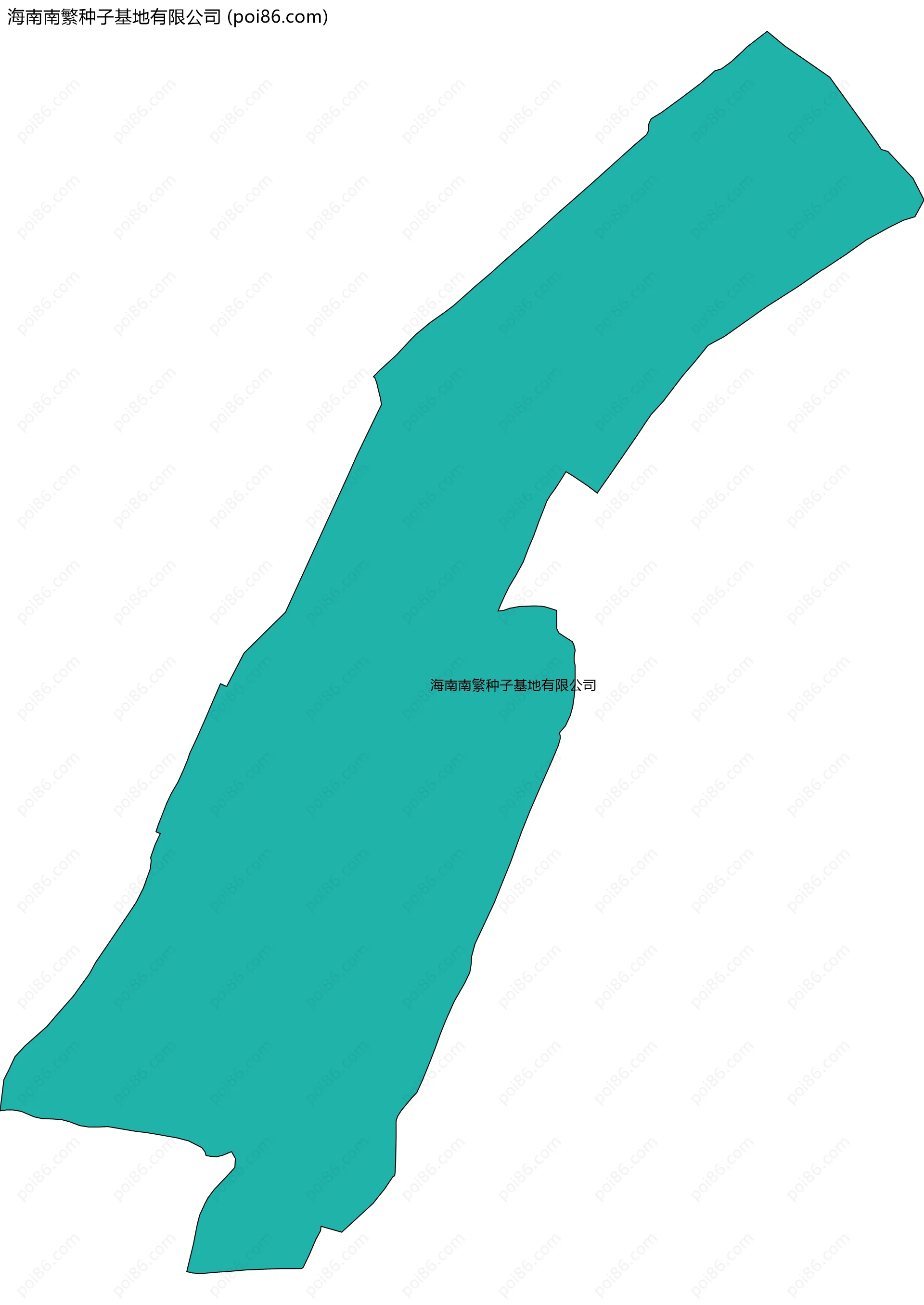 海南南繁种子基地有限公司边界地图