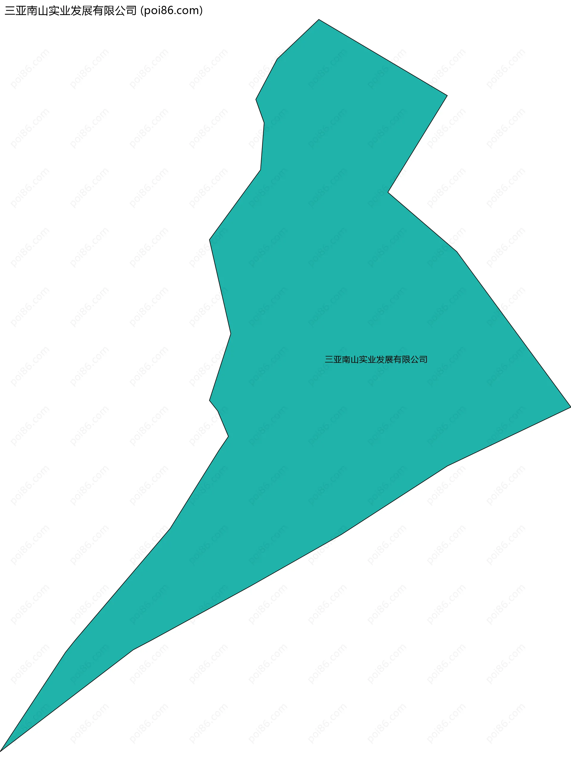 三亚南山实业发展有限公司边界地图