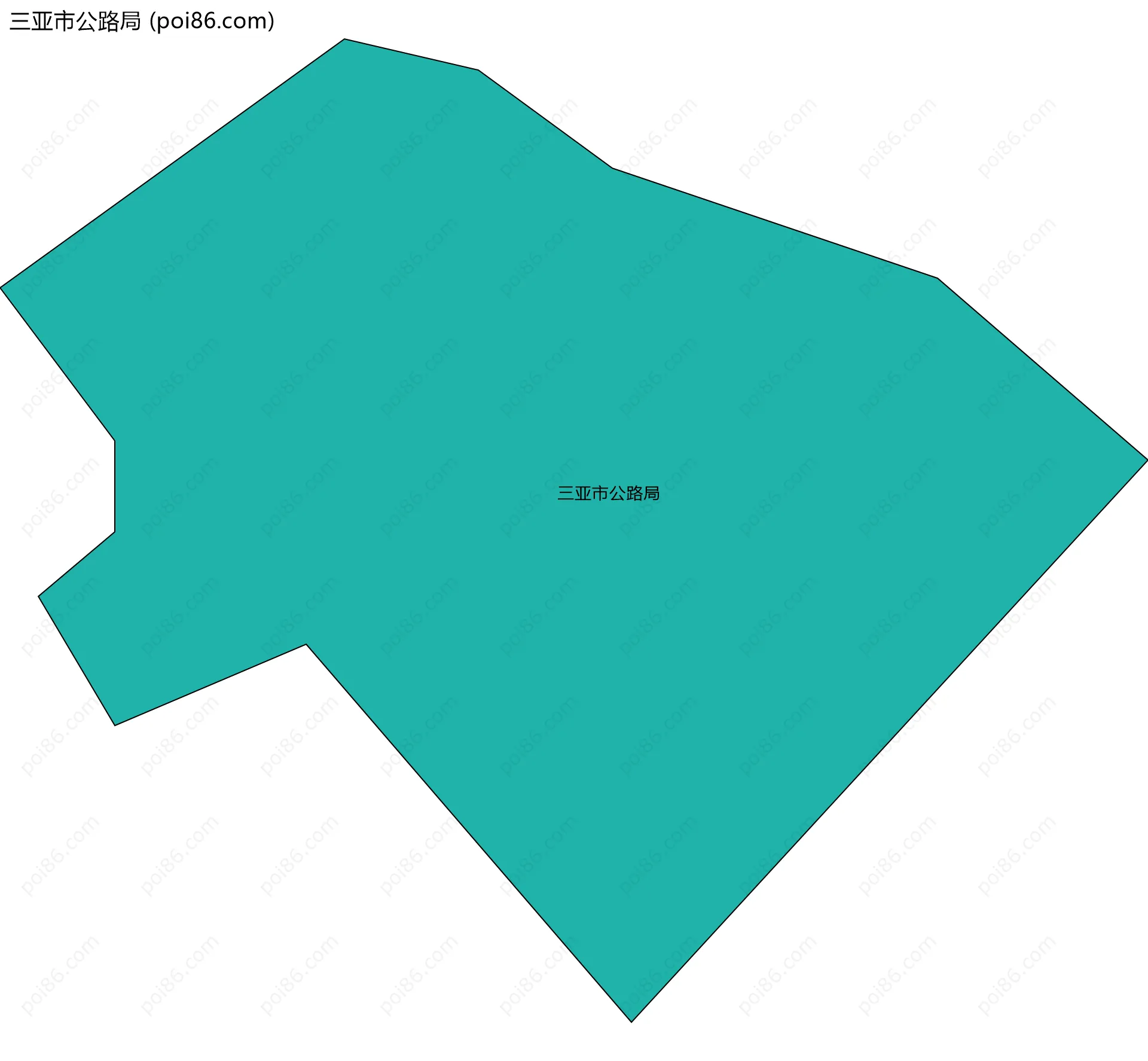 三亚市公路局边界地图
