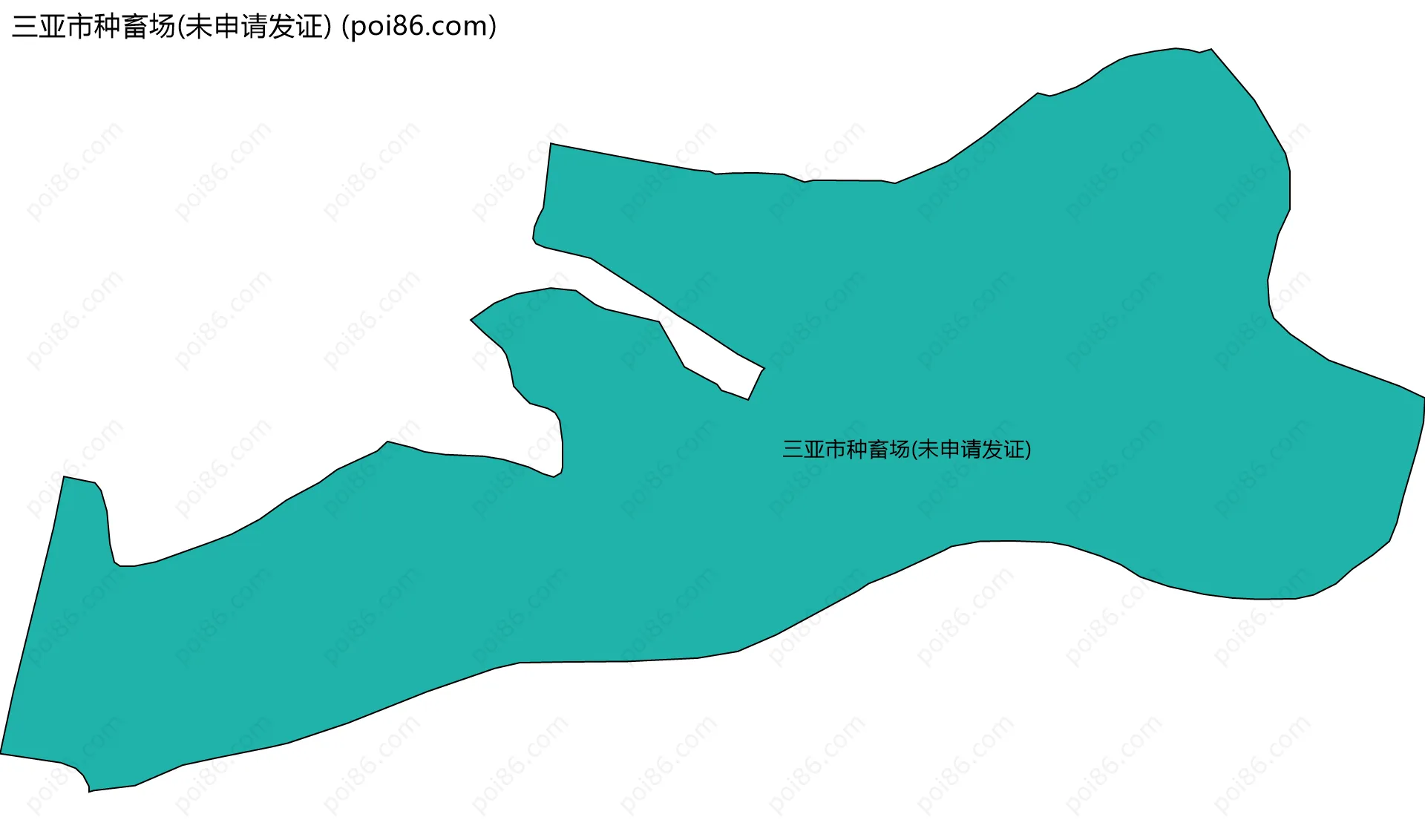 三亚市种畜场(未申请发证)边界地图