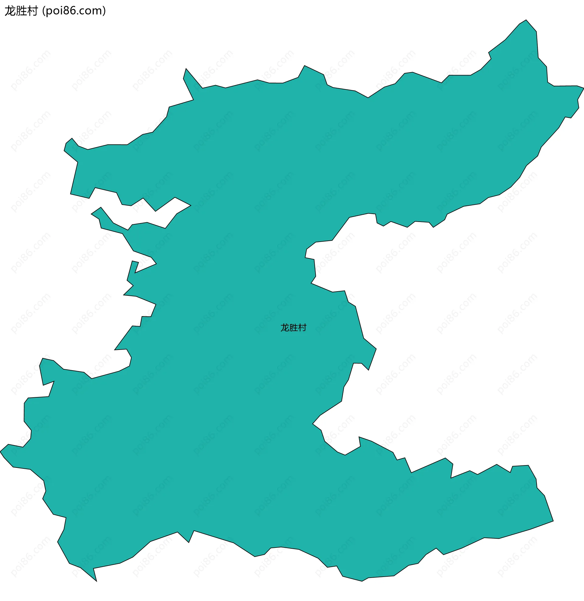 龙胜村边界地图