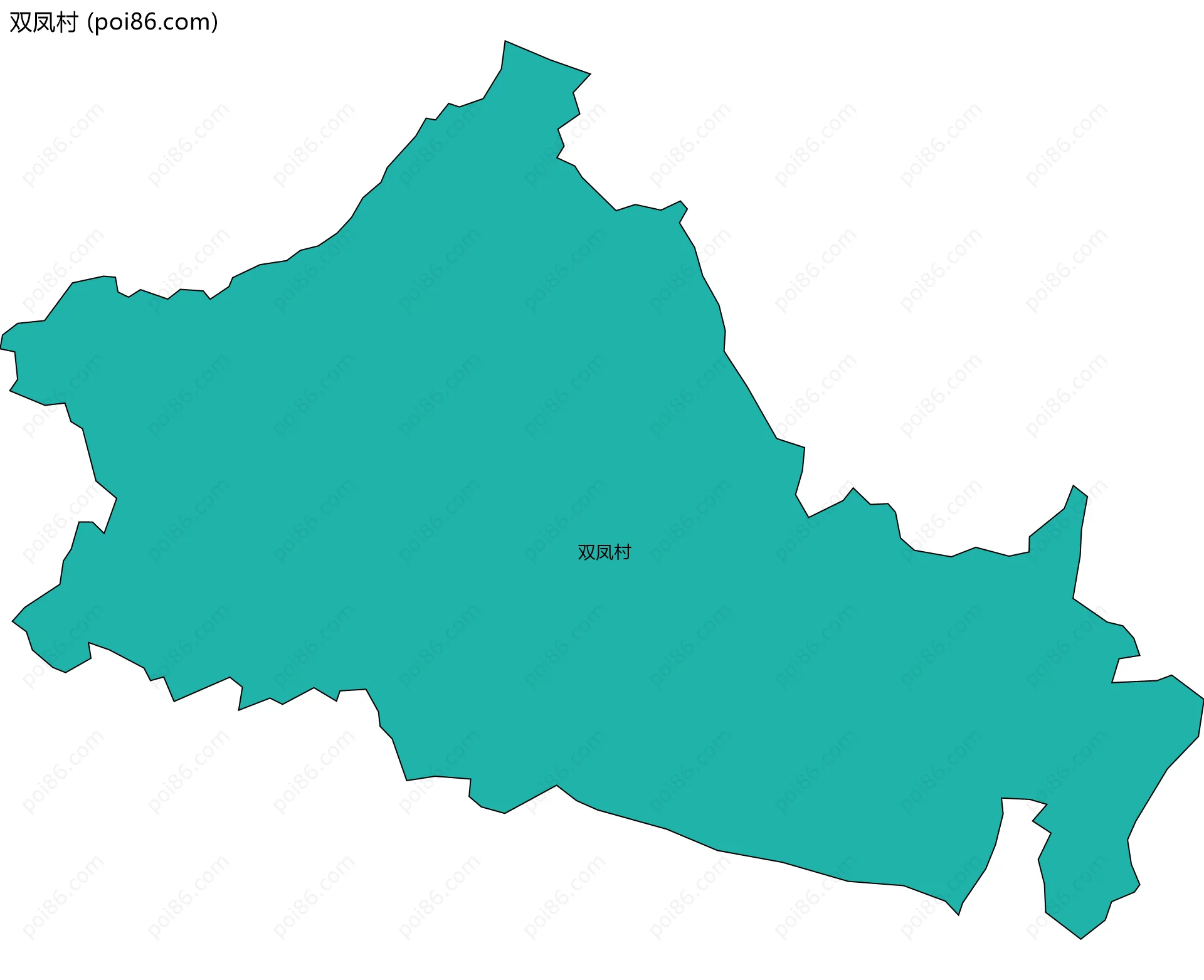 双凤村边界地图