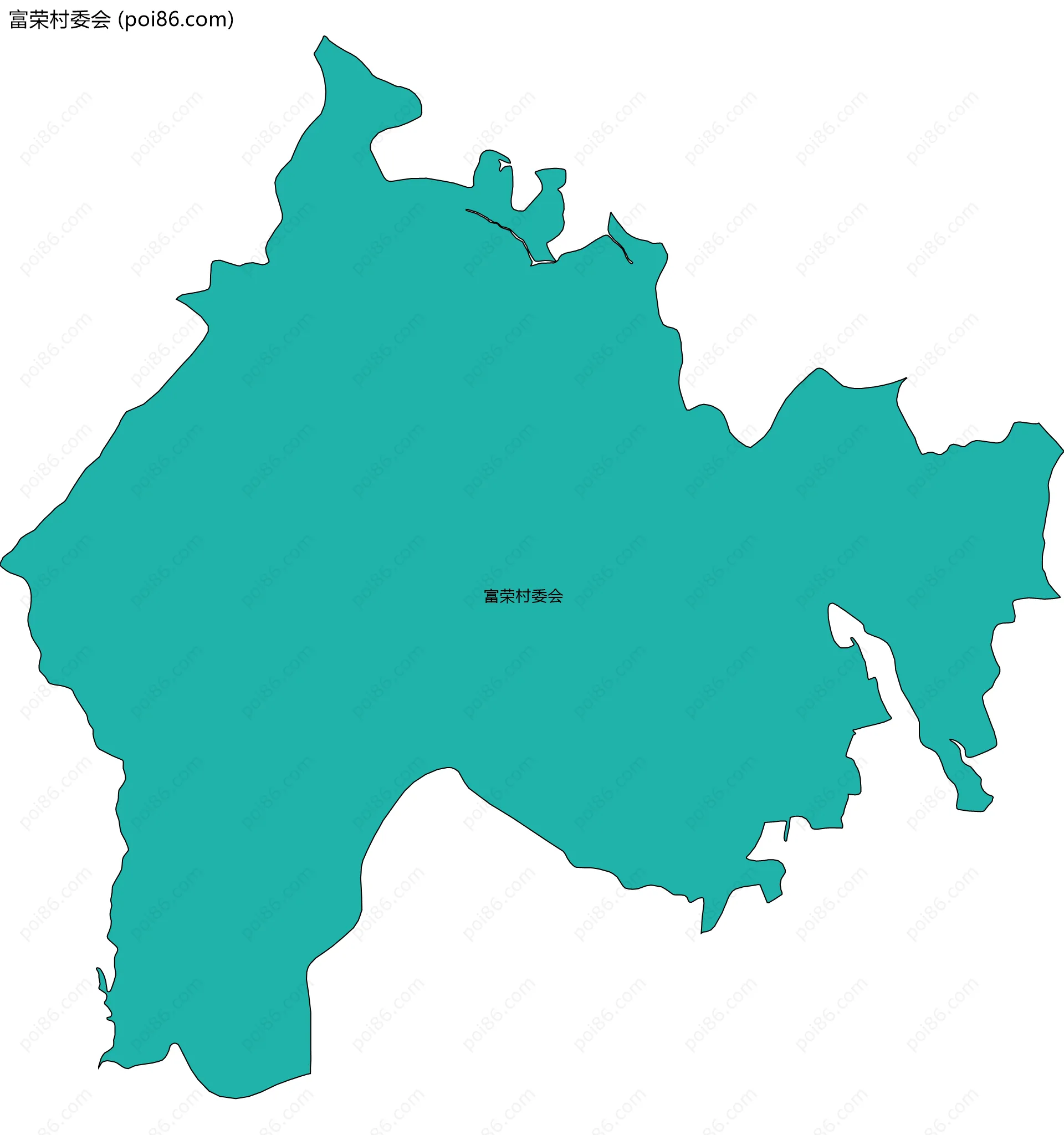 富荣村委会边界地图