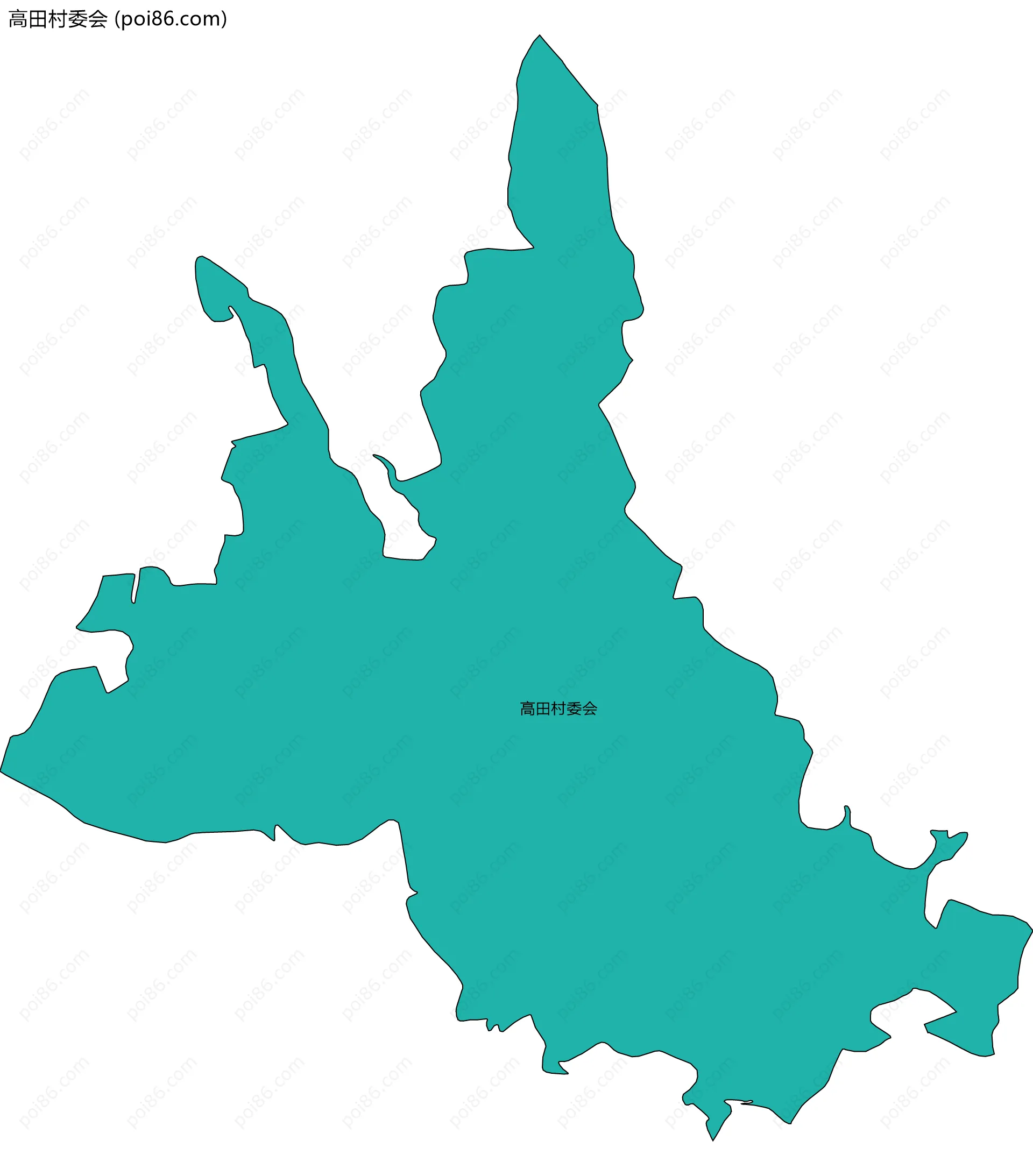 高田村委会边界地图