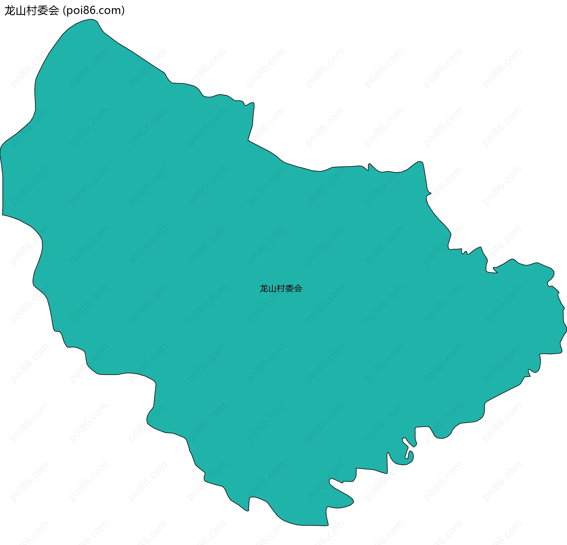 龙山村委会边界地图