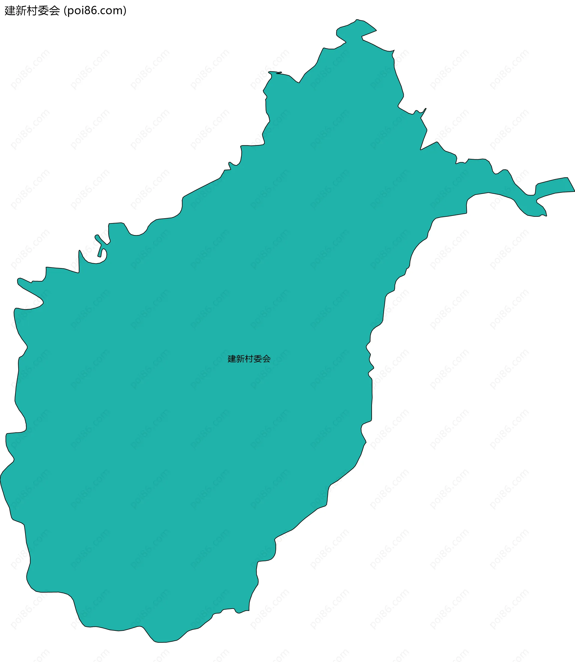 建新村委会边界地图