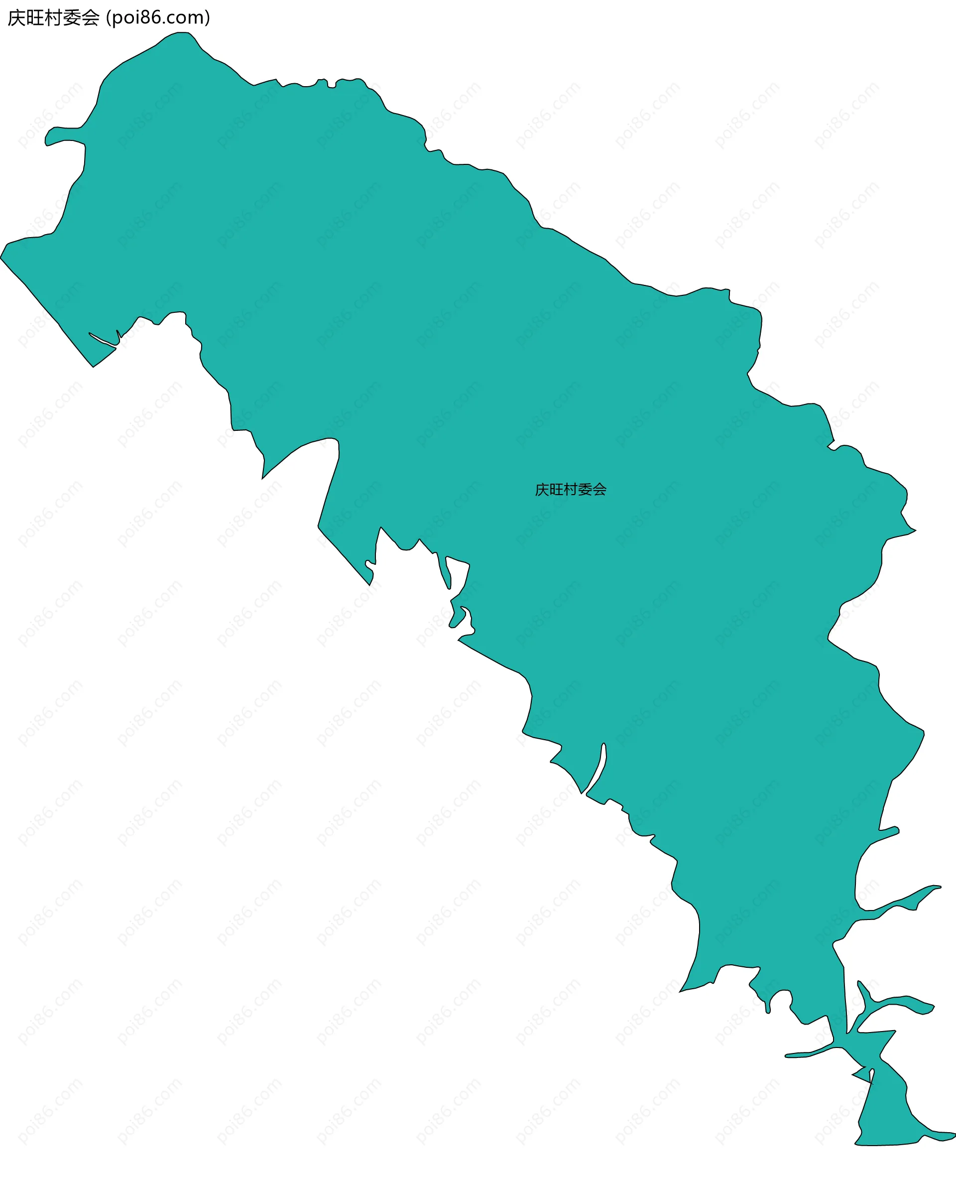 庆旺村委会边界地图