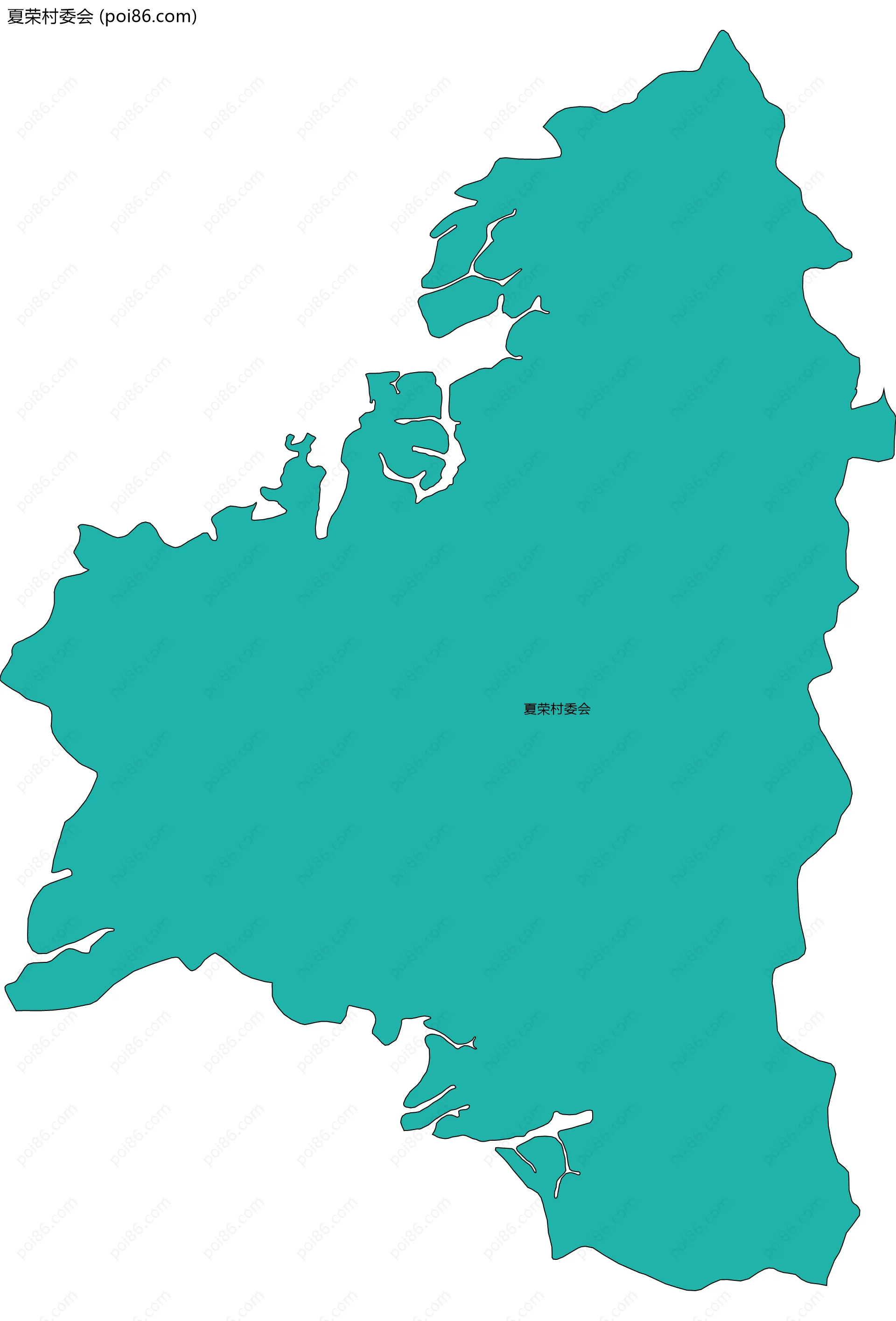 夏荣村委会边界地图