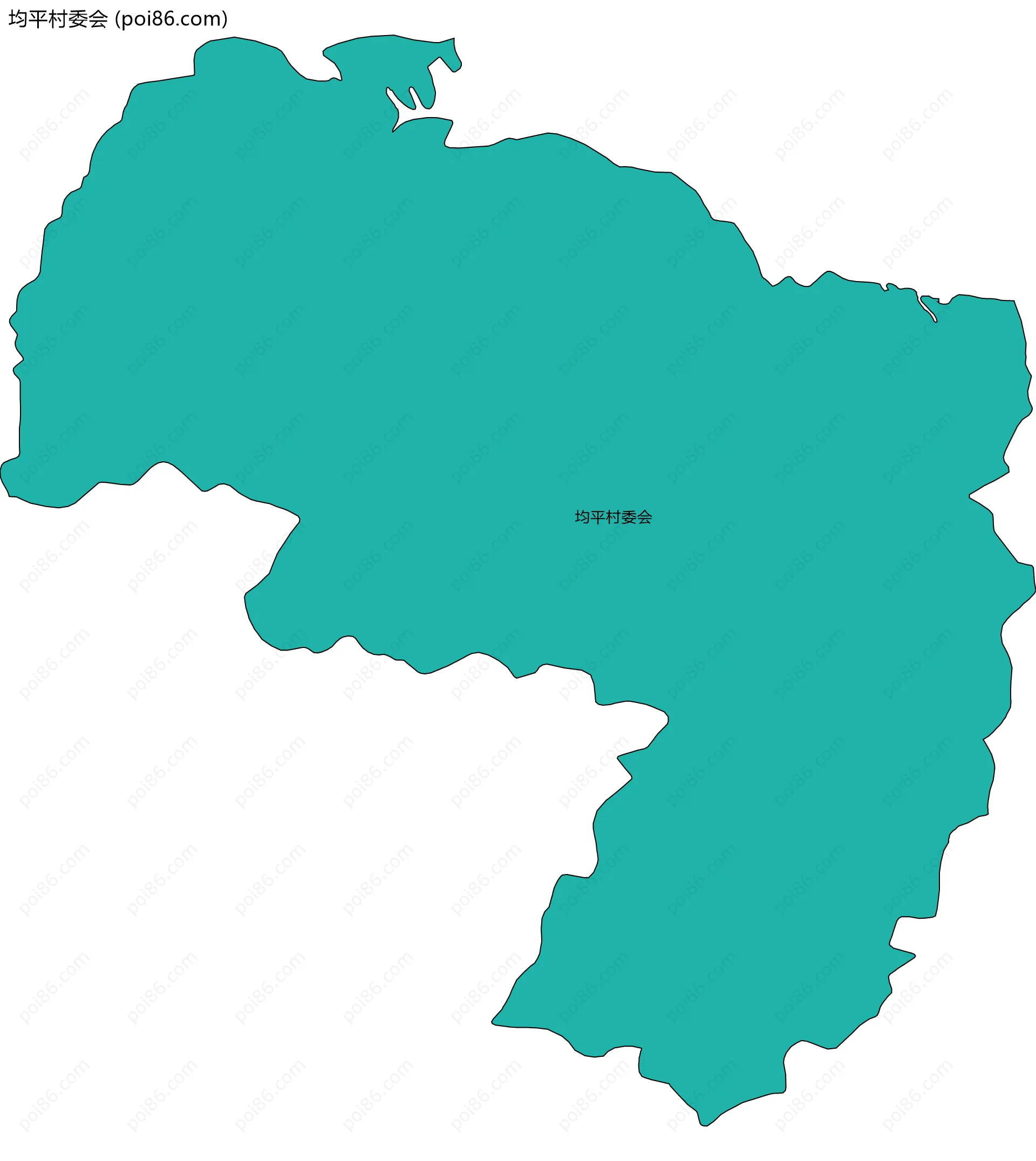 均平村委会边界地图