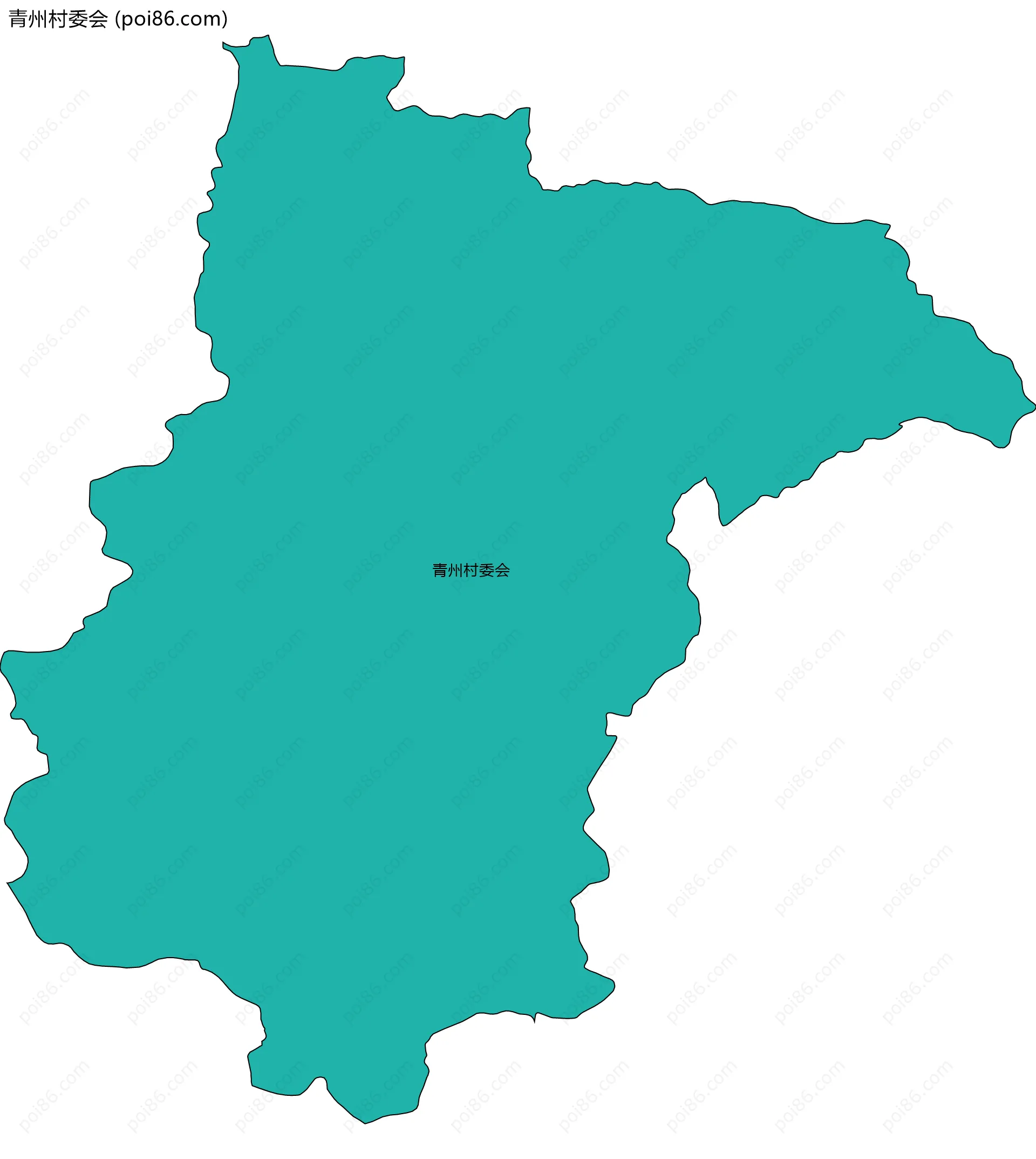青州村委会边界地图