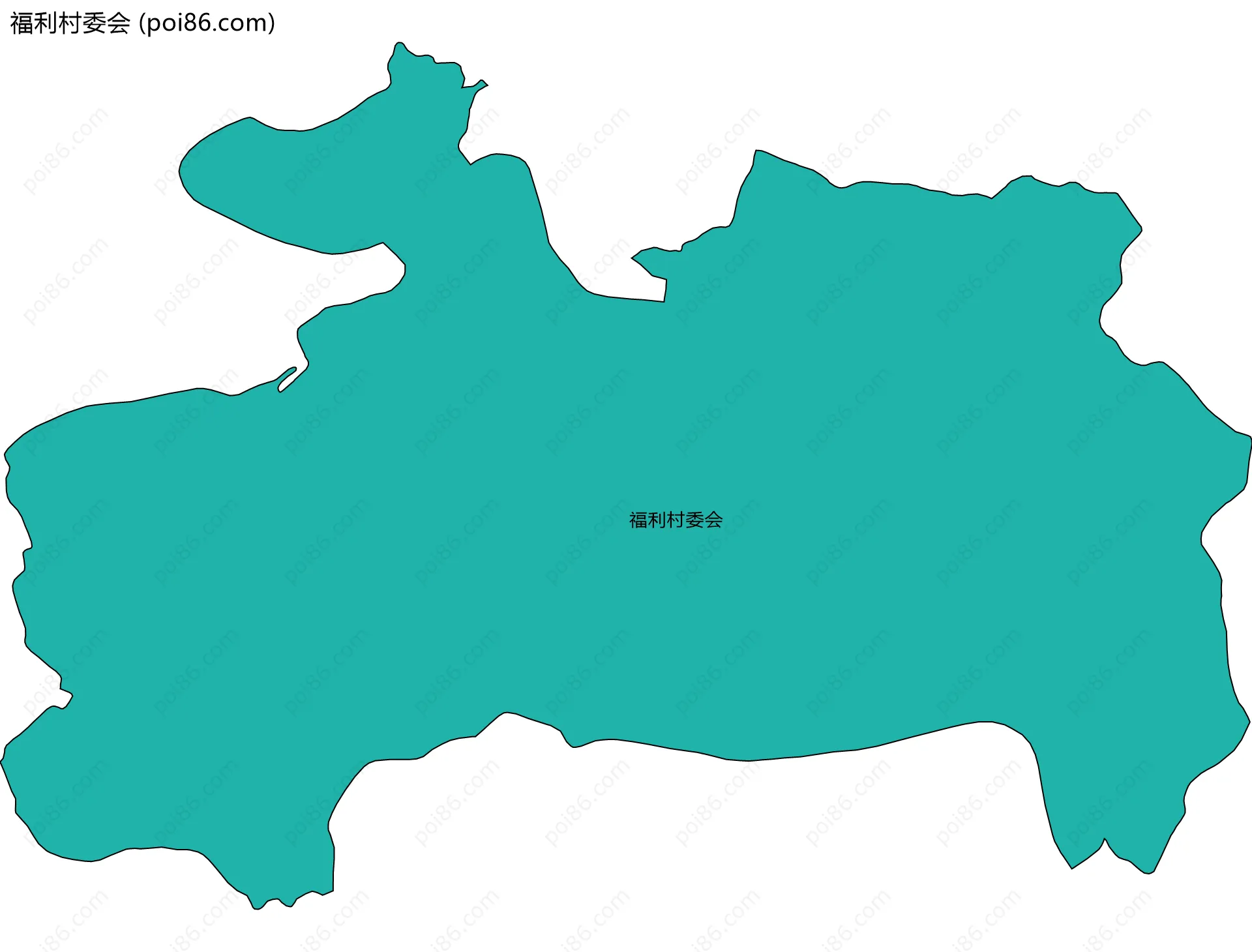 福利村委会边界地图