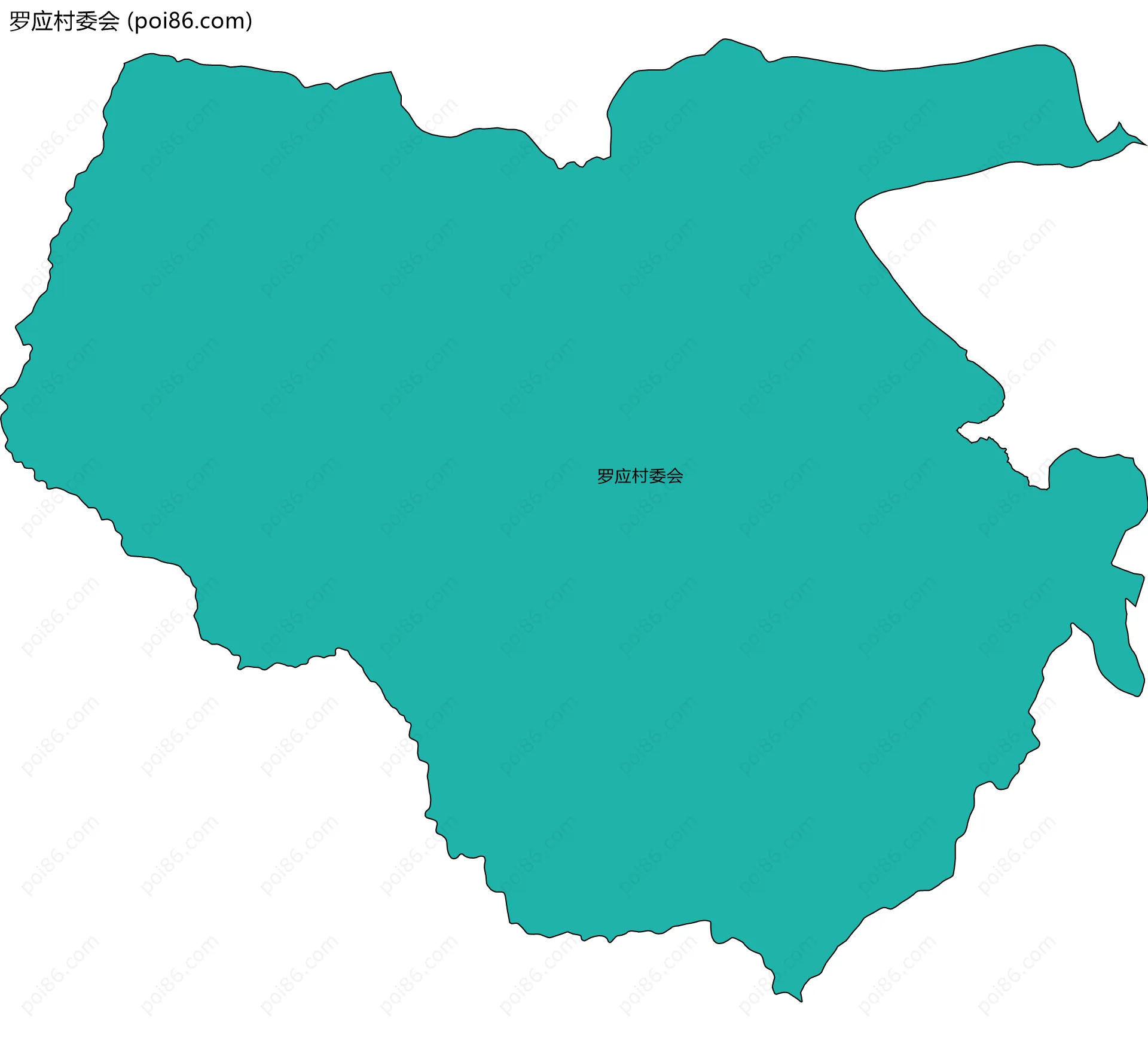 罗应村委会边界地图