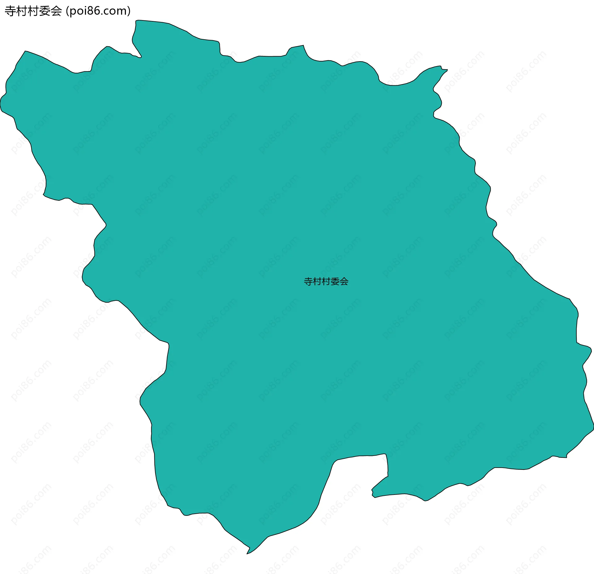 寺村村委会边界地图