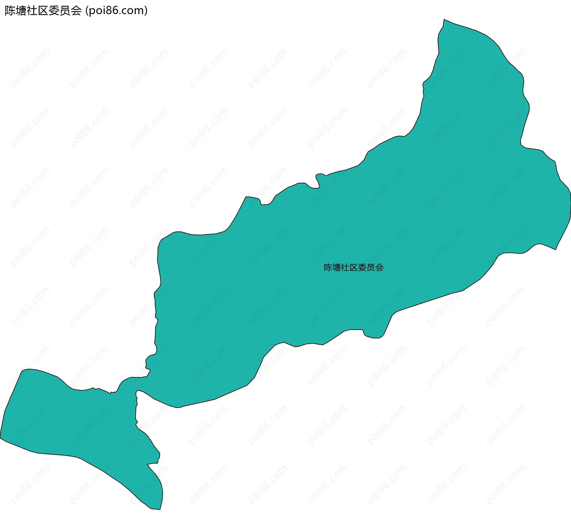 陈塘社区委员会边界地图