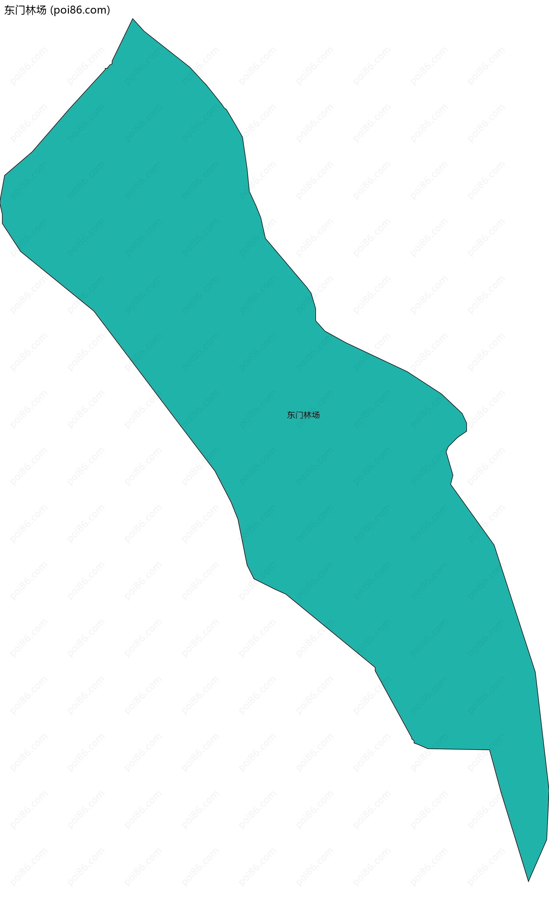 东门林场边界地图