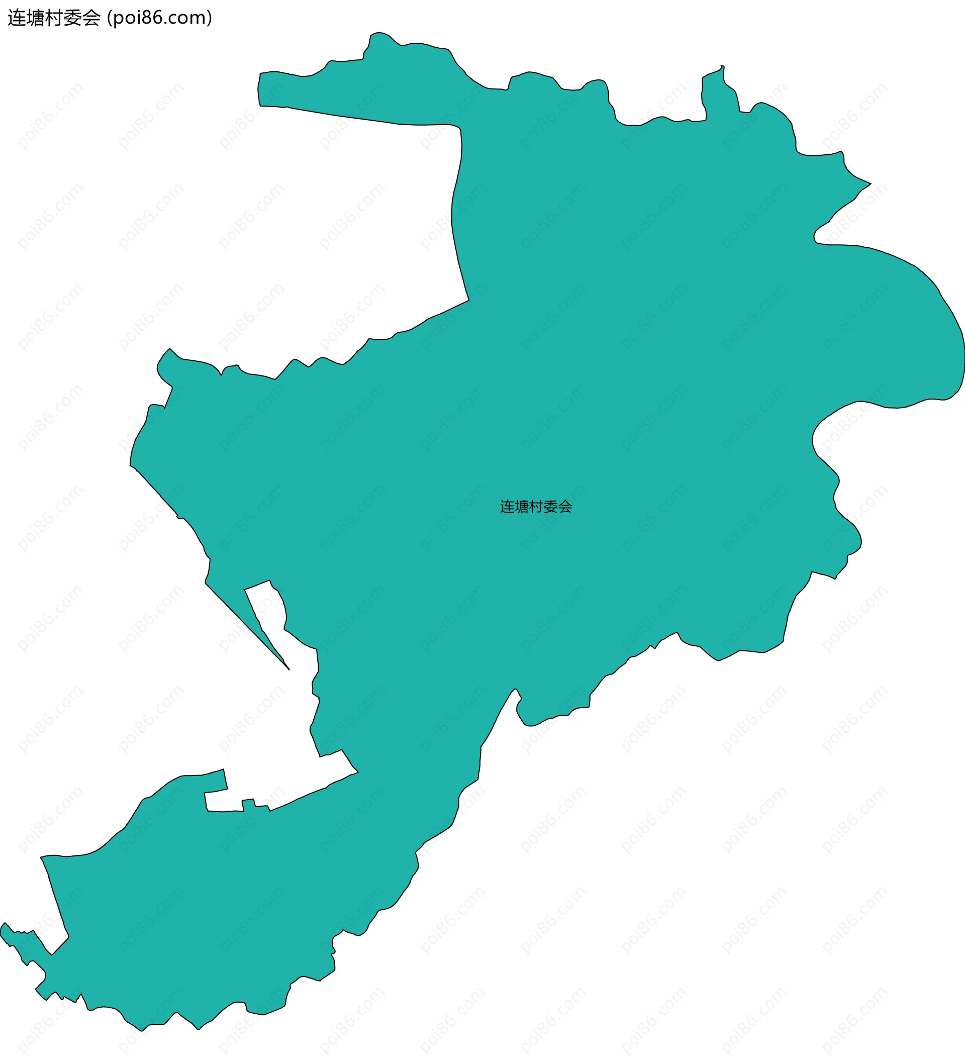 连塘村委会边界地图