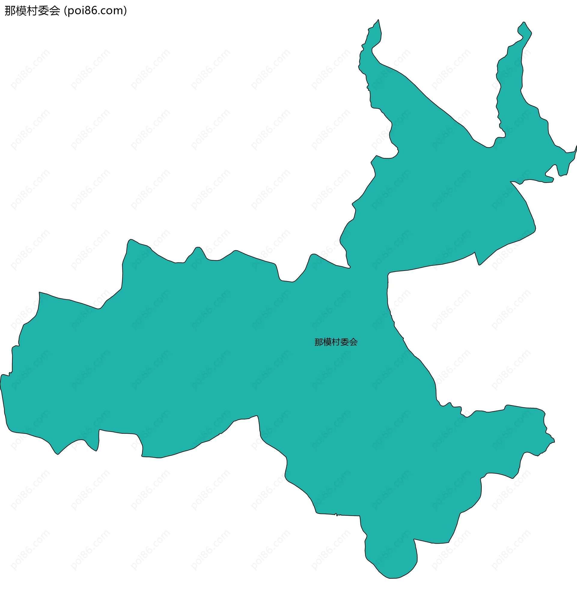 那模村委会边界地图