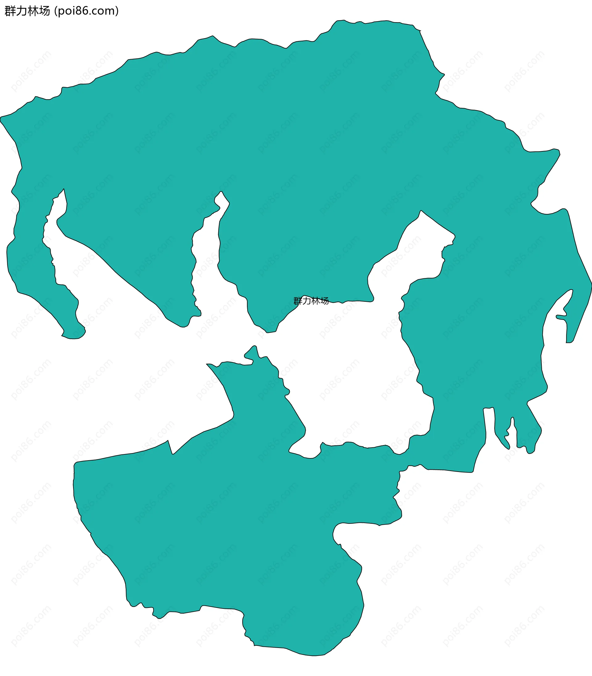 群力林场边界地图