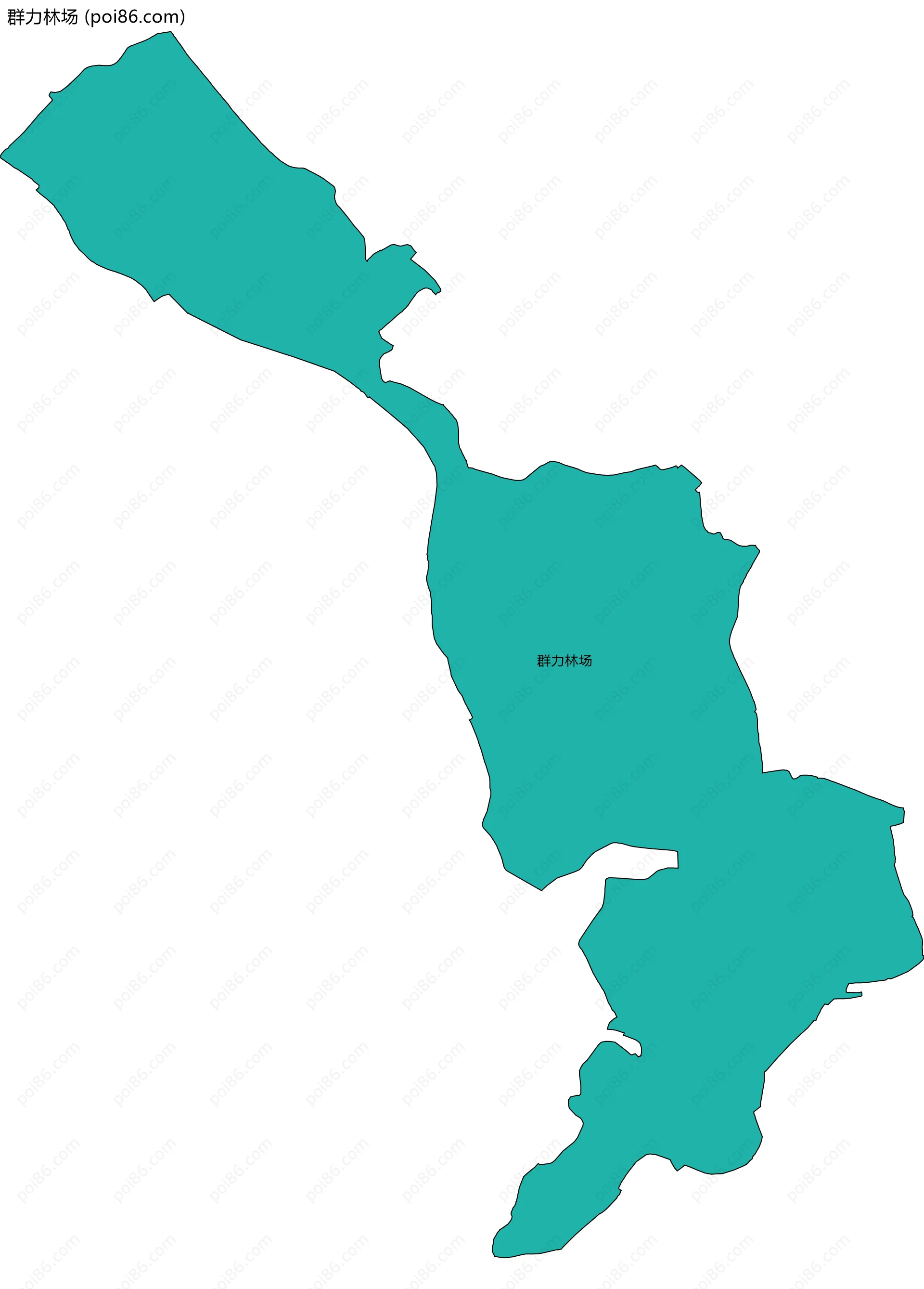 群力林场边界地图