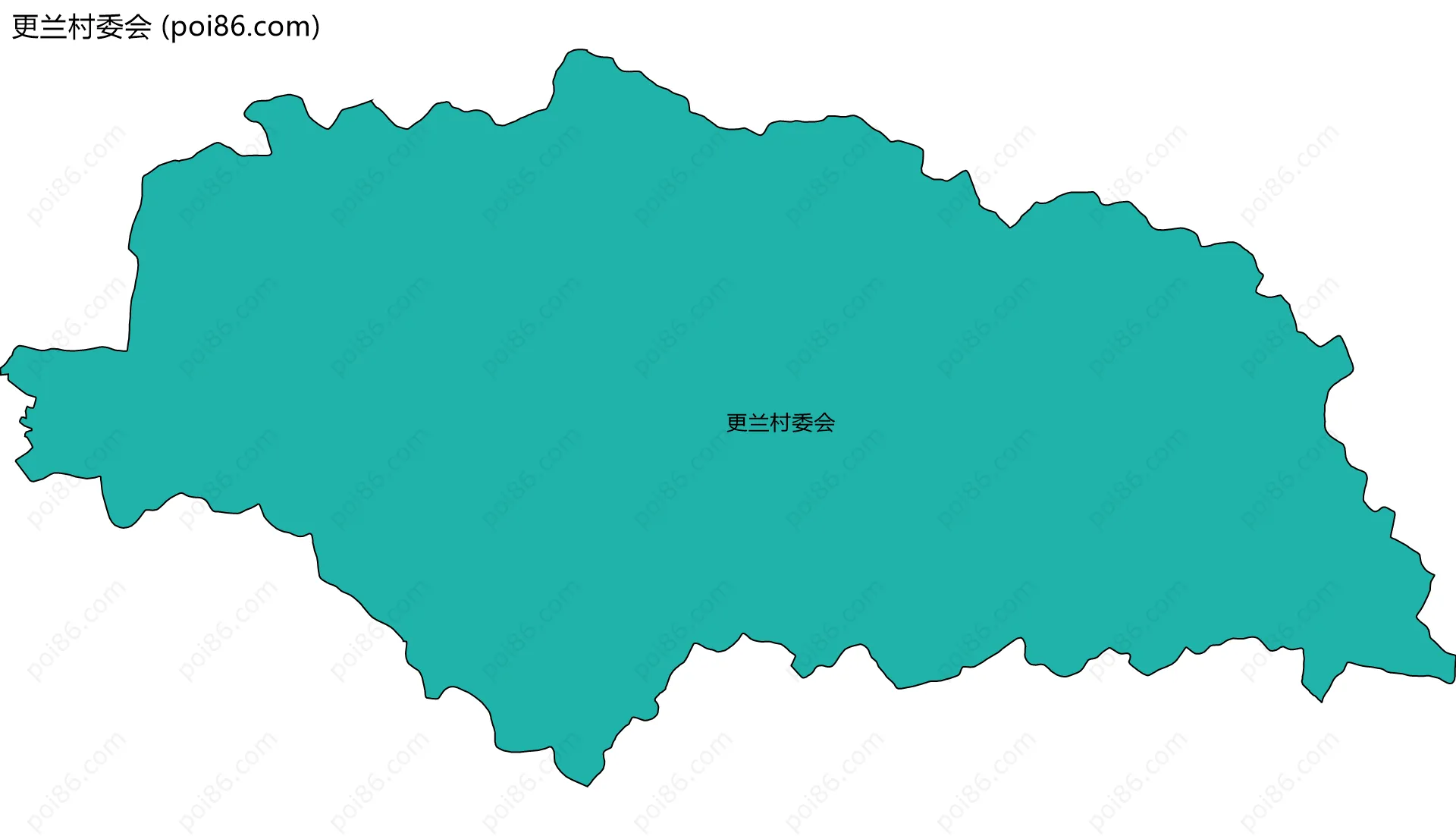 更兰村委会边界地图