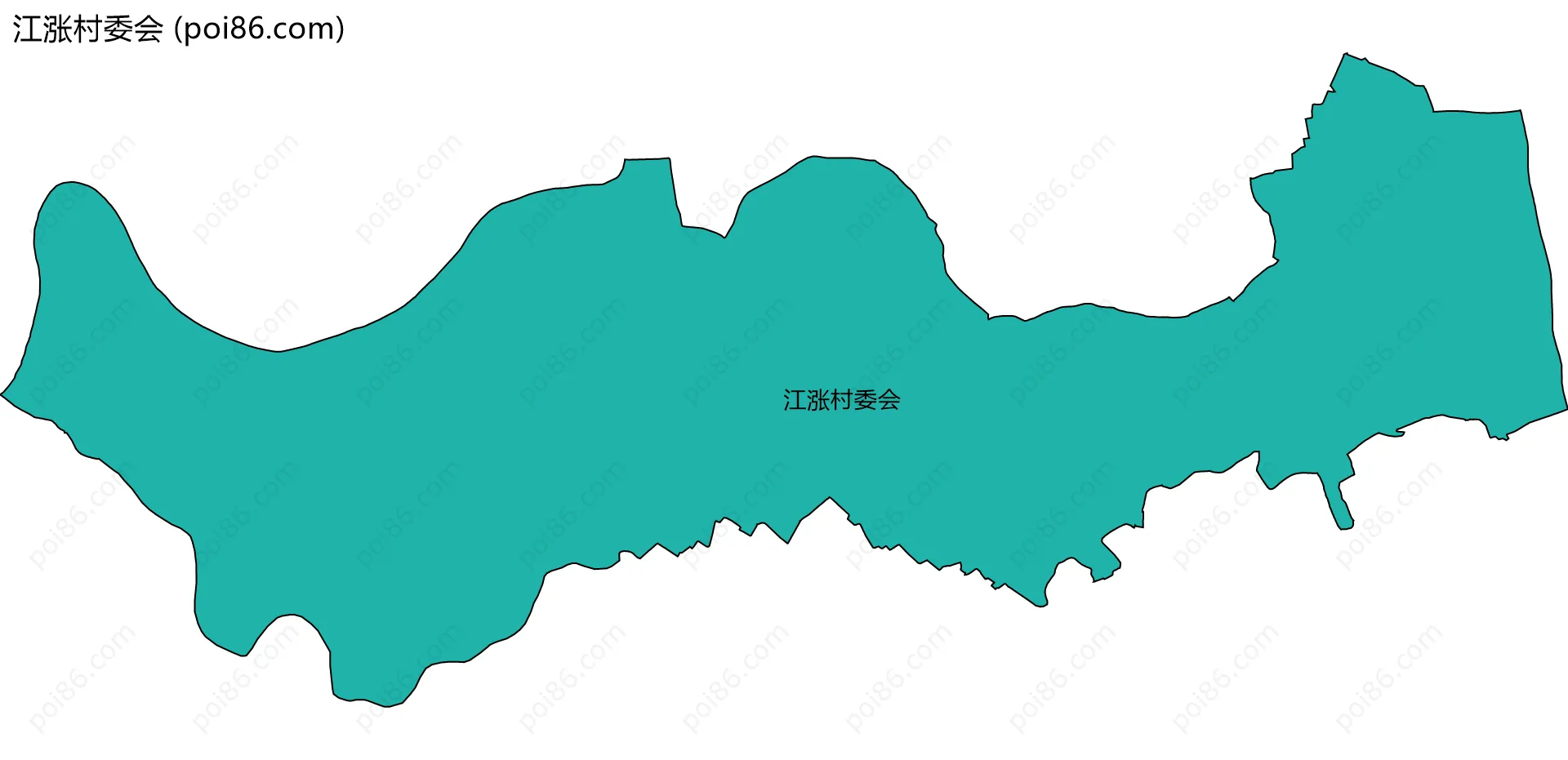 江涨村委会边界地图