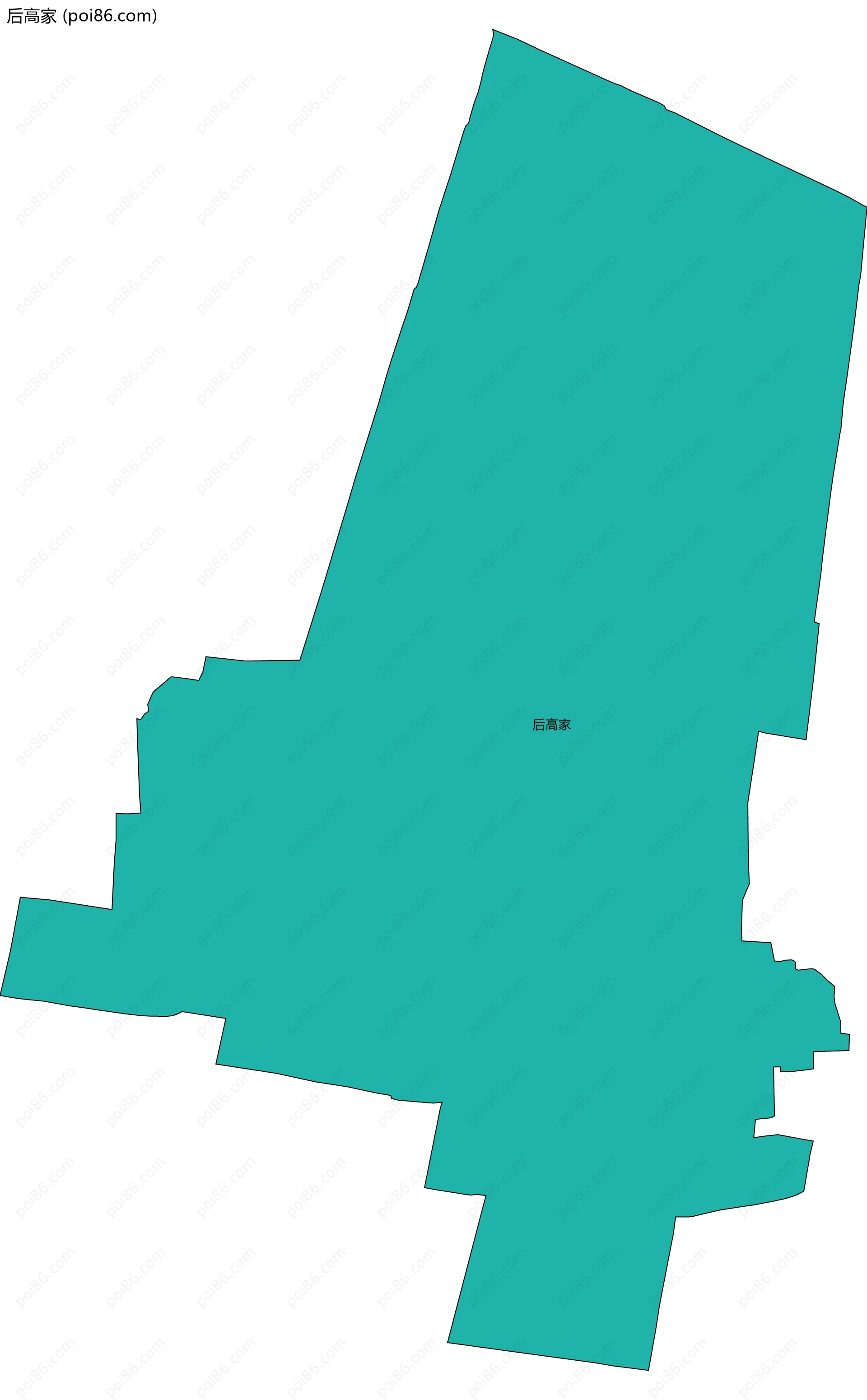 后高家边界地图