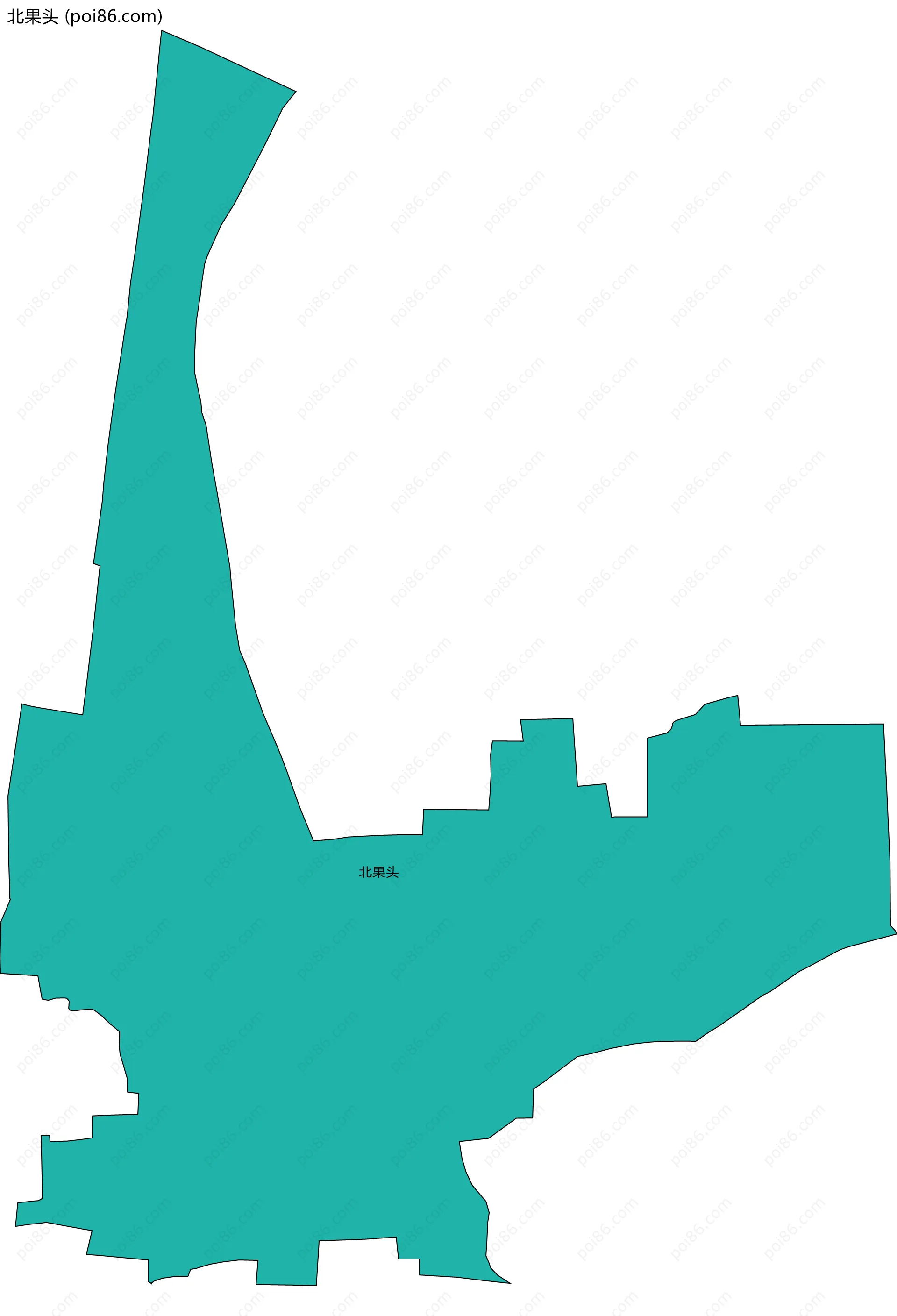 北果头边界地图