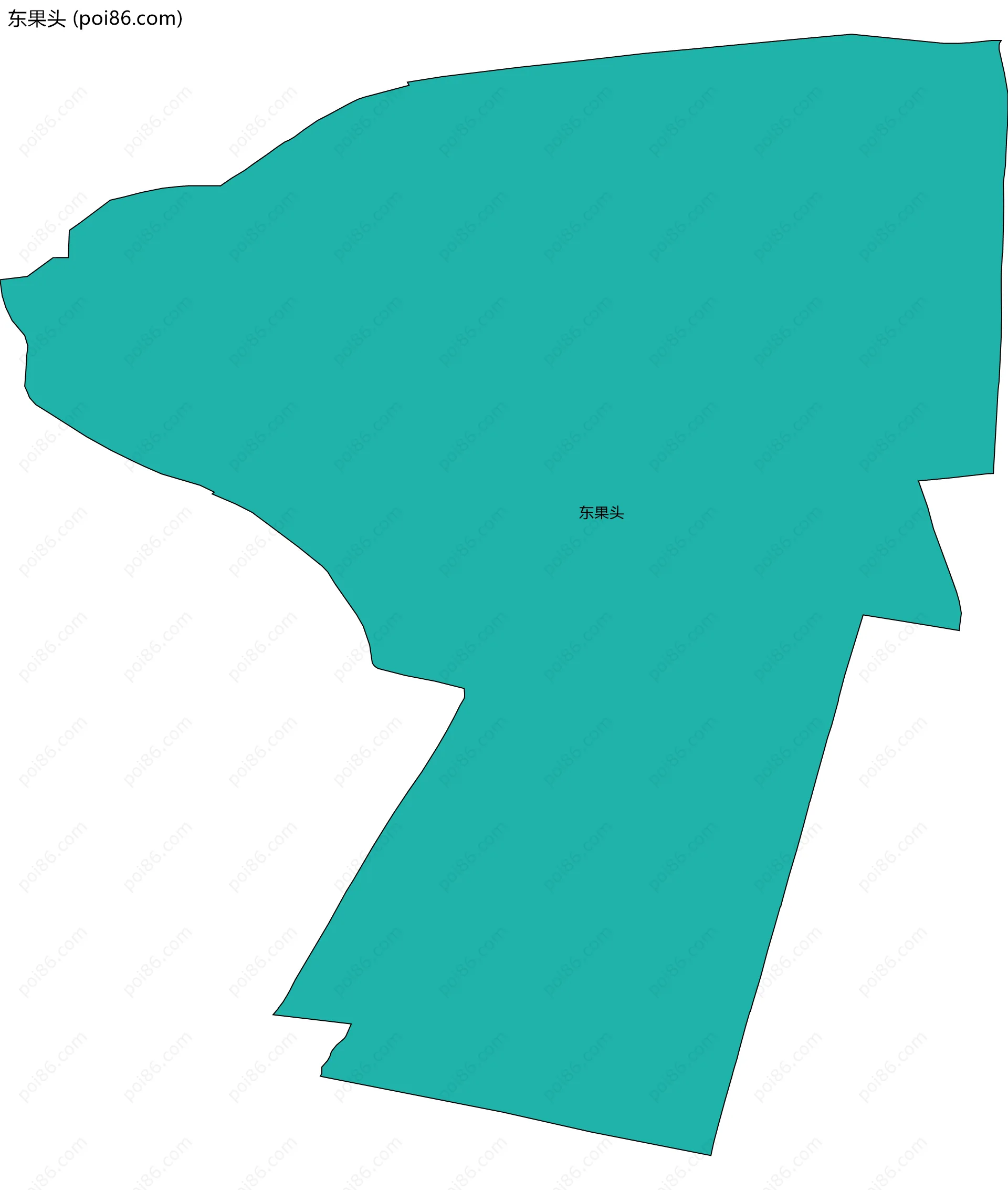 东果头边界地图