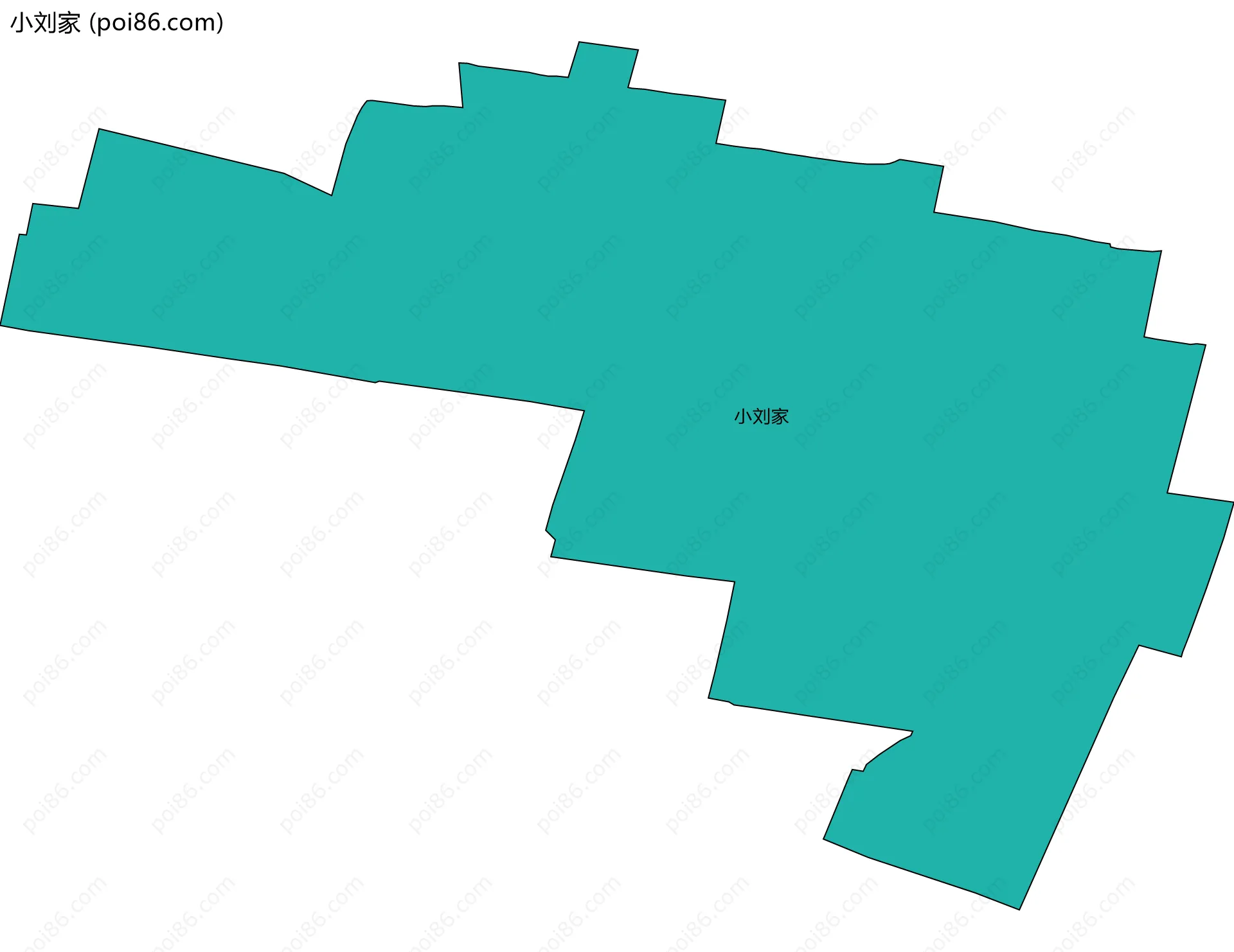 小刘家边界地图