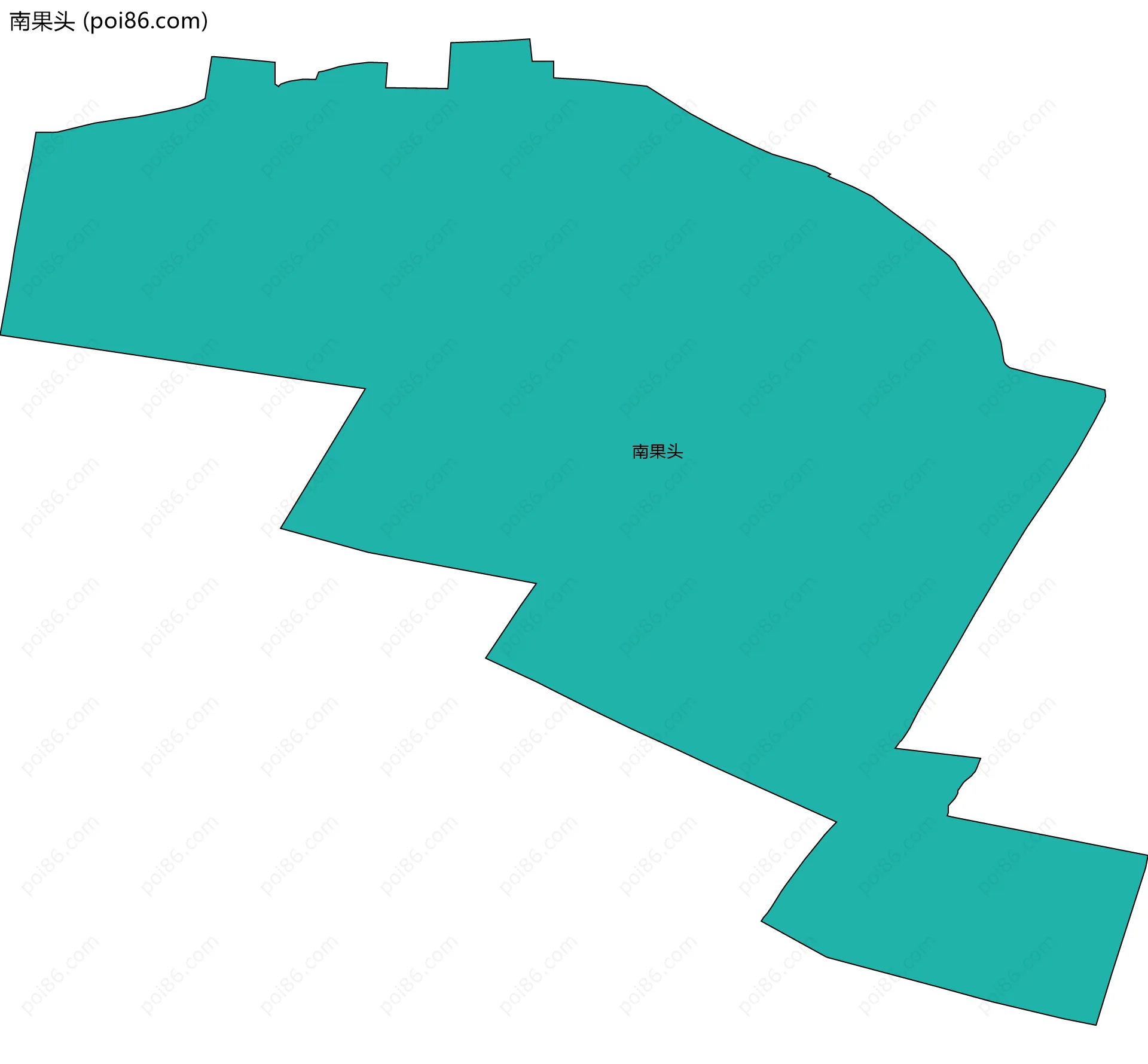 南果头边界地图