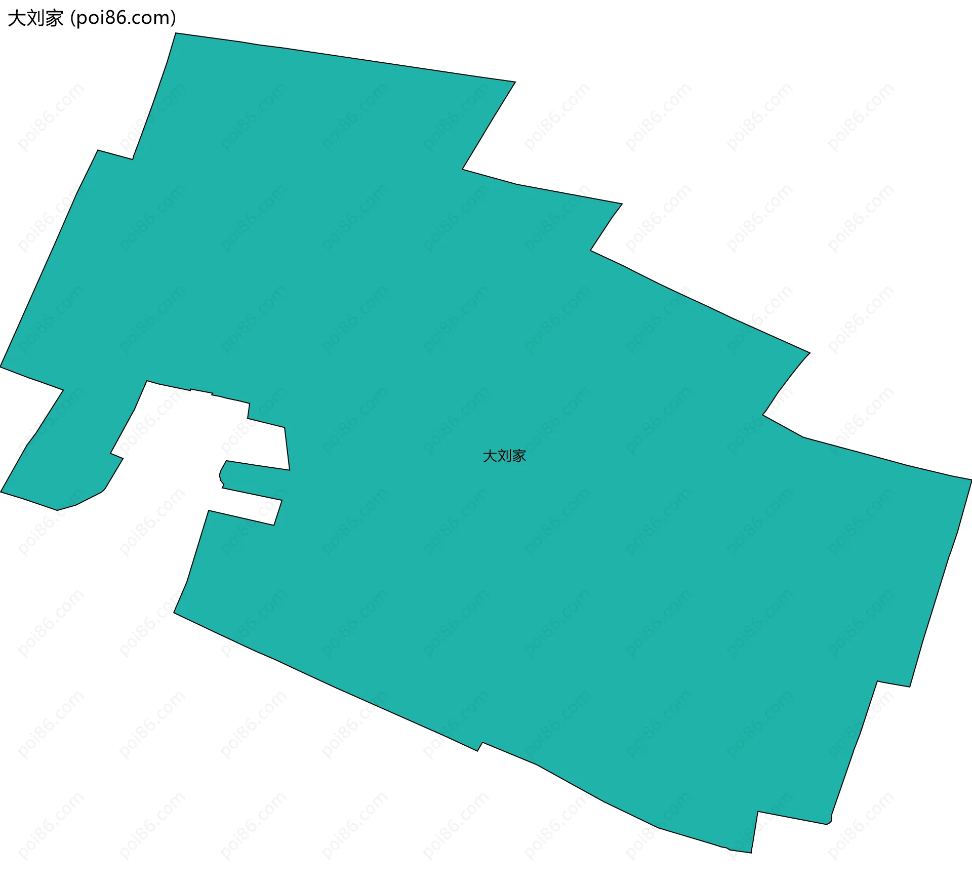 大刘家边界地图