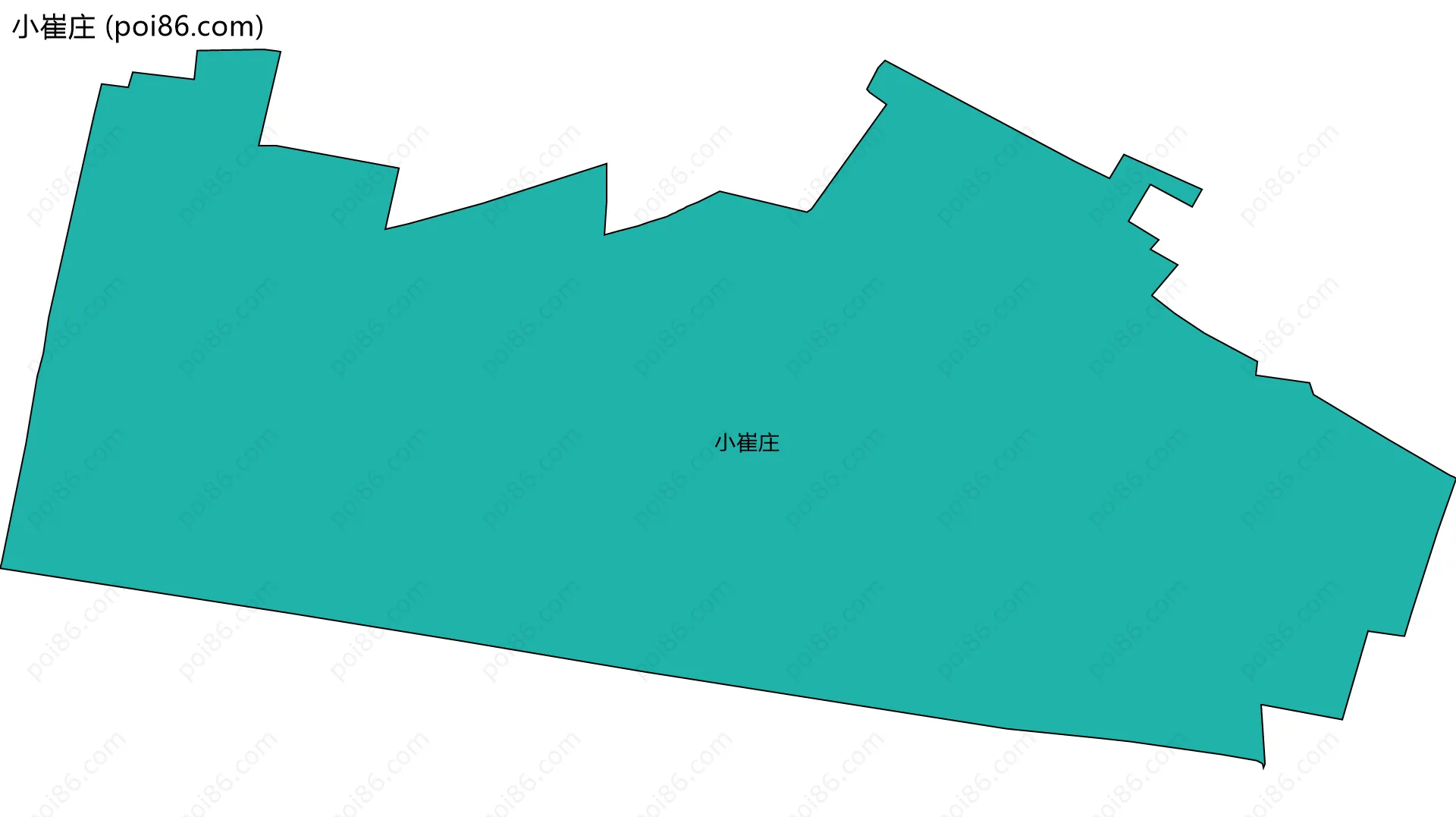 小崔庄边界地图