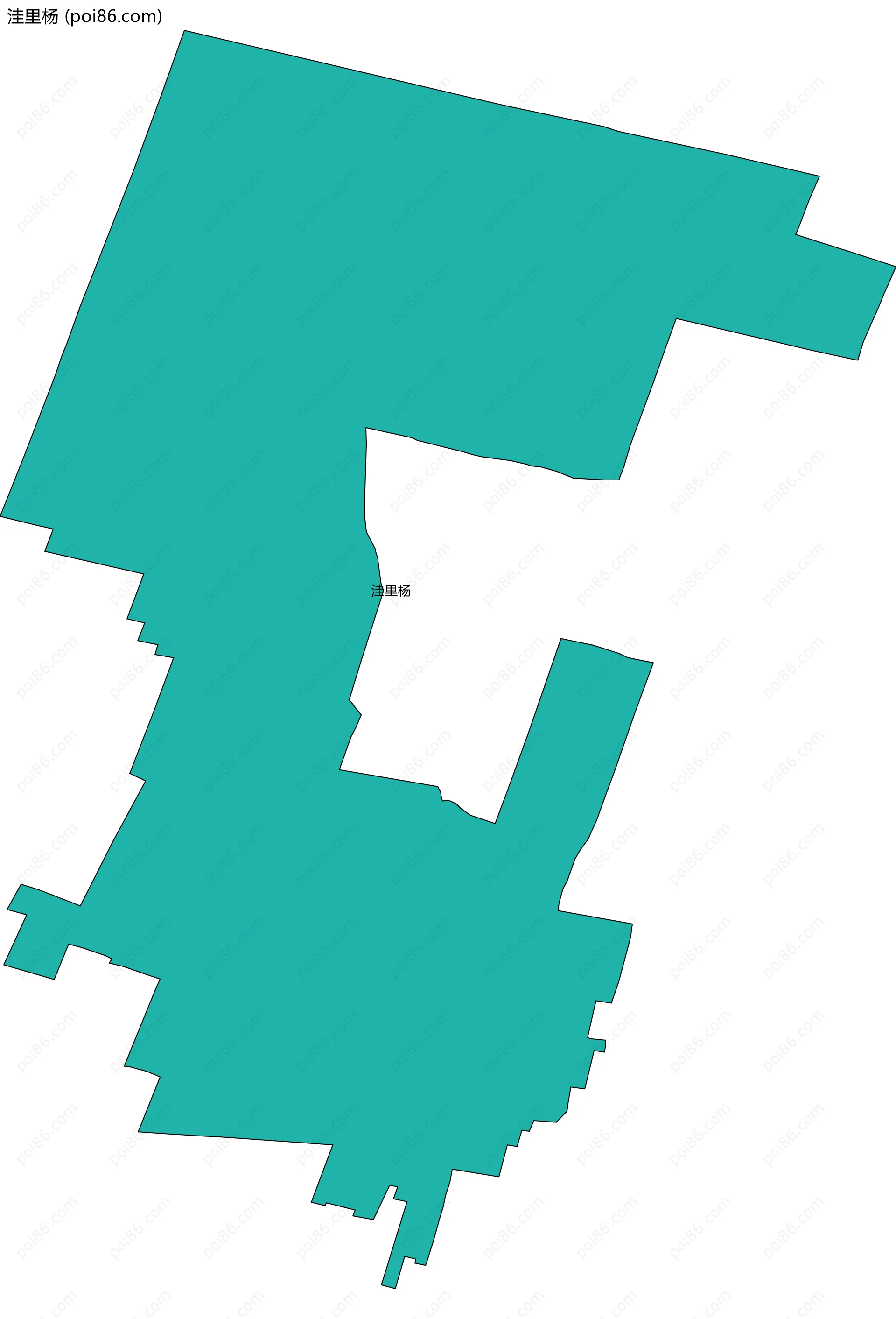 洼里杨边界地图