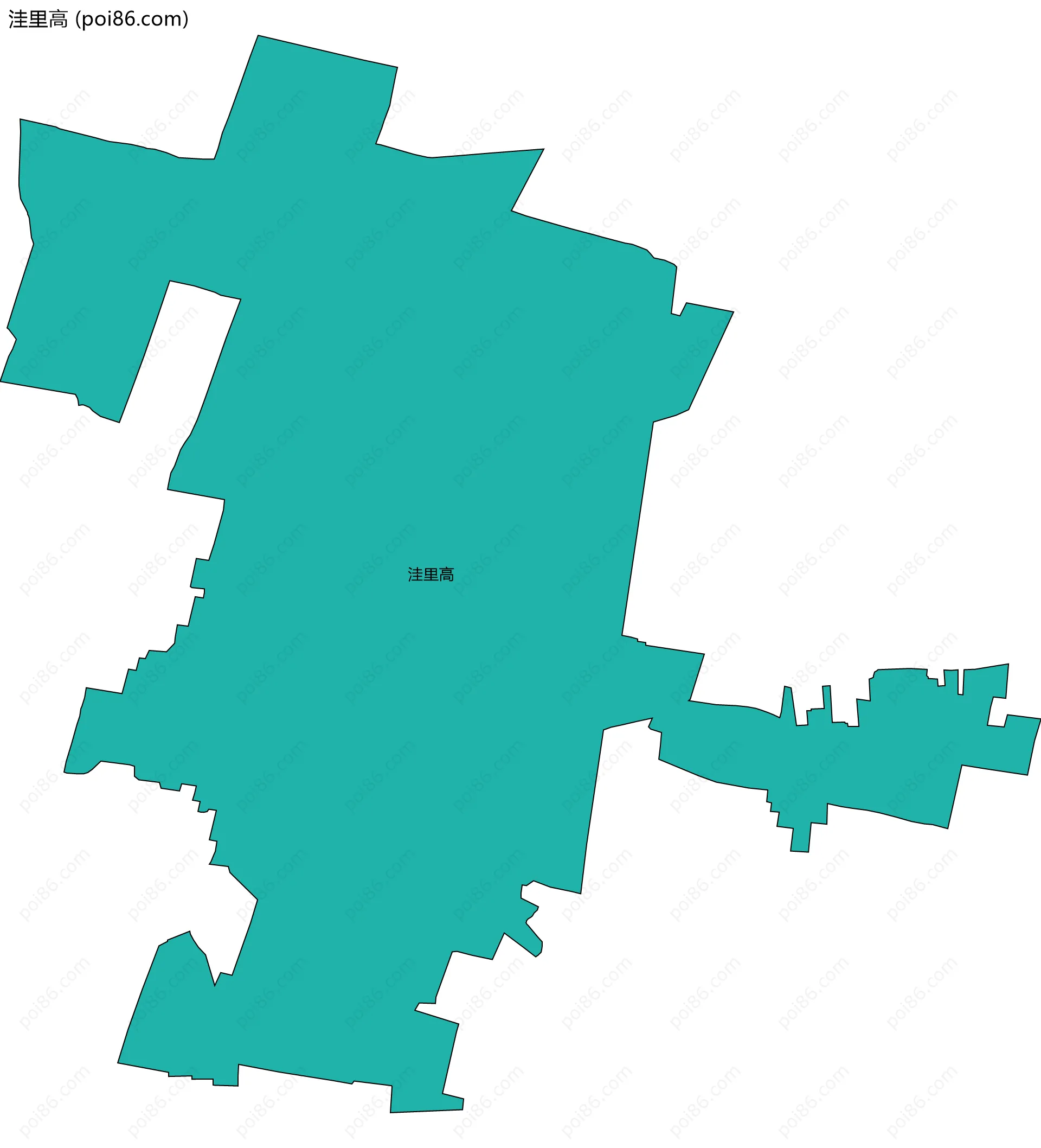 洼里高边界地图