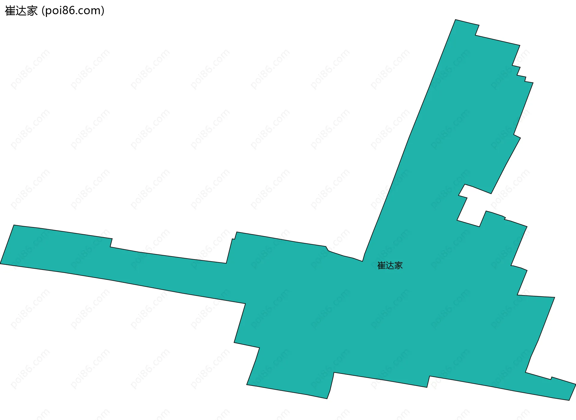 崔达家边界地图