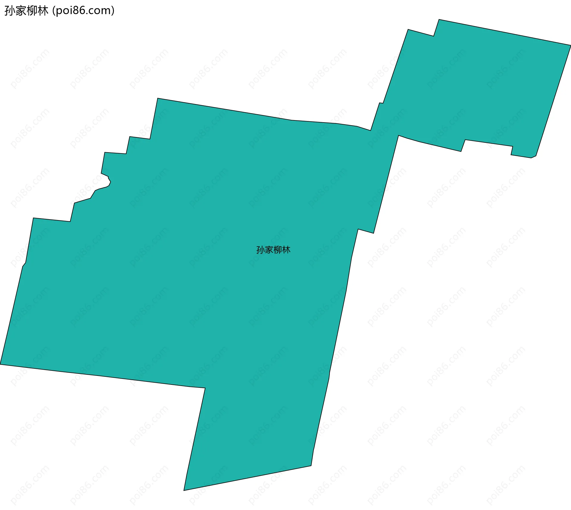 孙家柳林边界地图