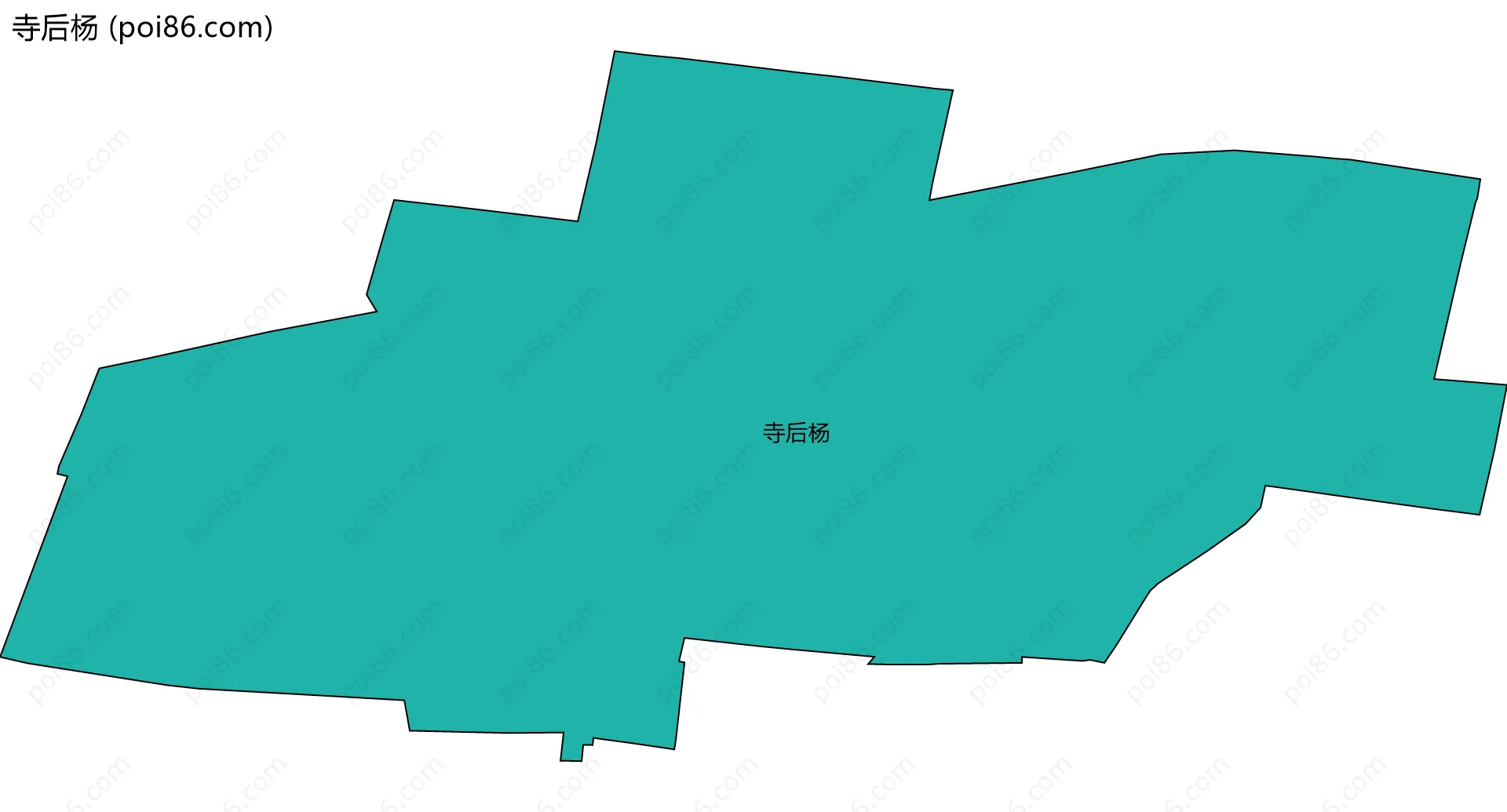 寺后杨边界地图