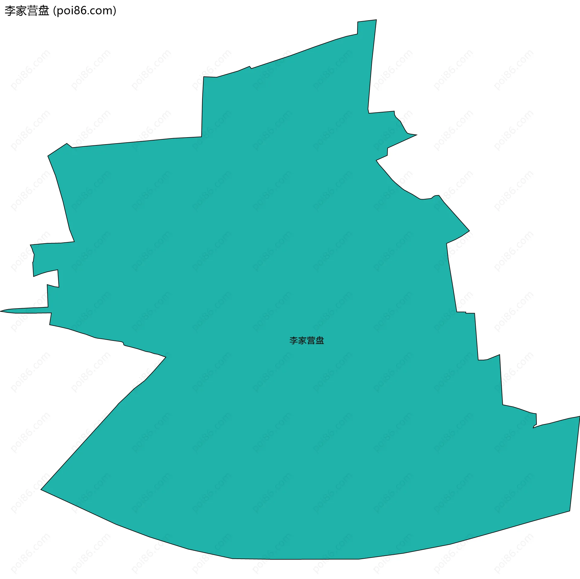 李家营盘边界地图