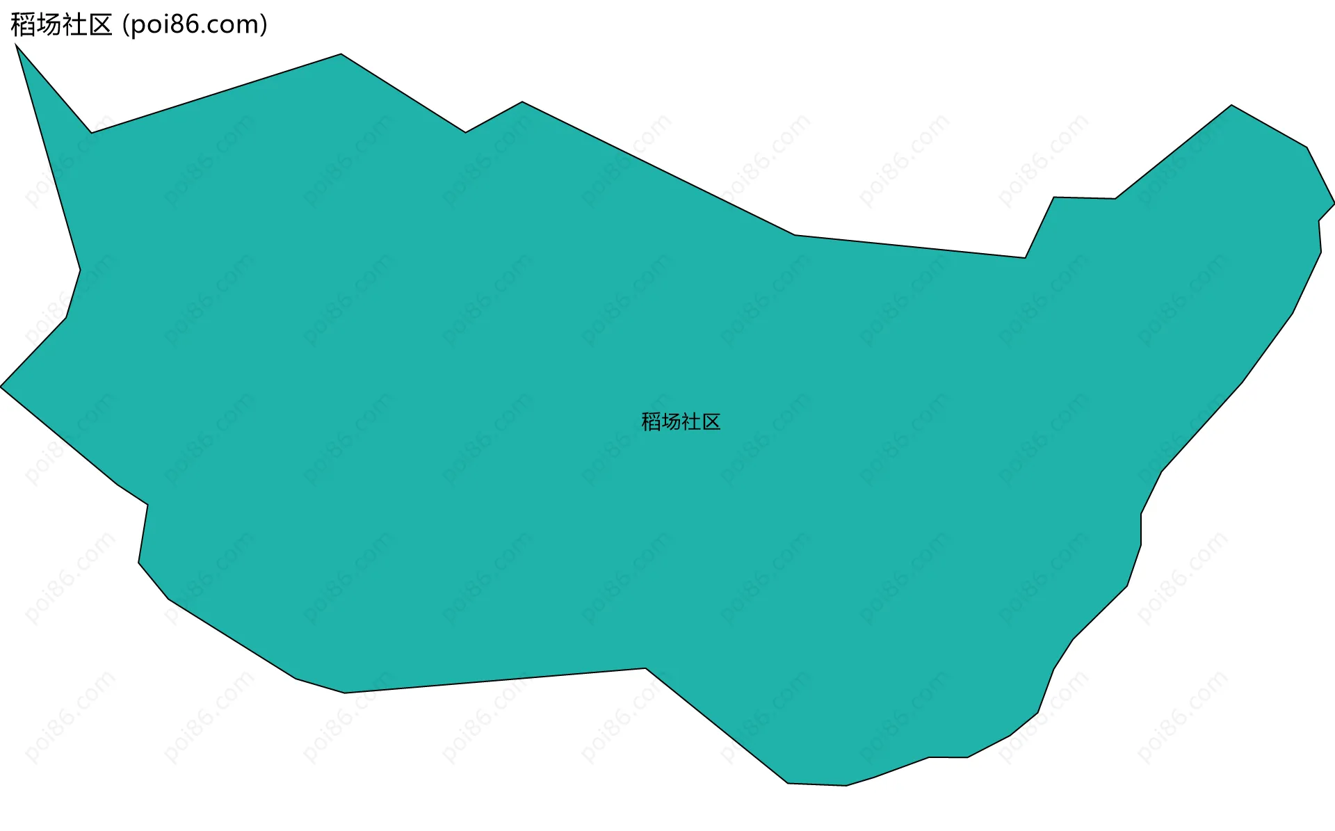 稻场社区边界地图