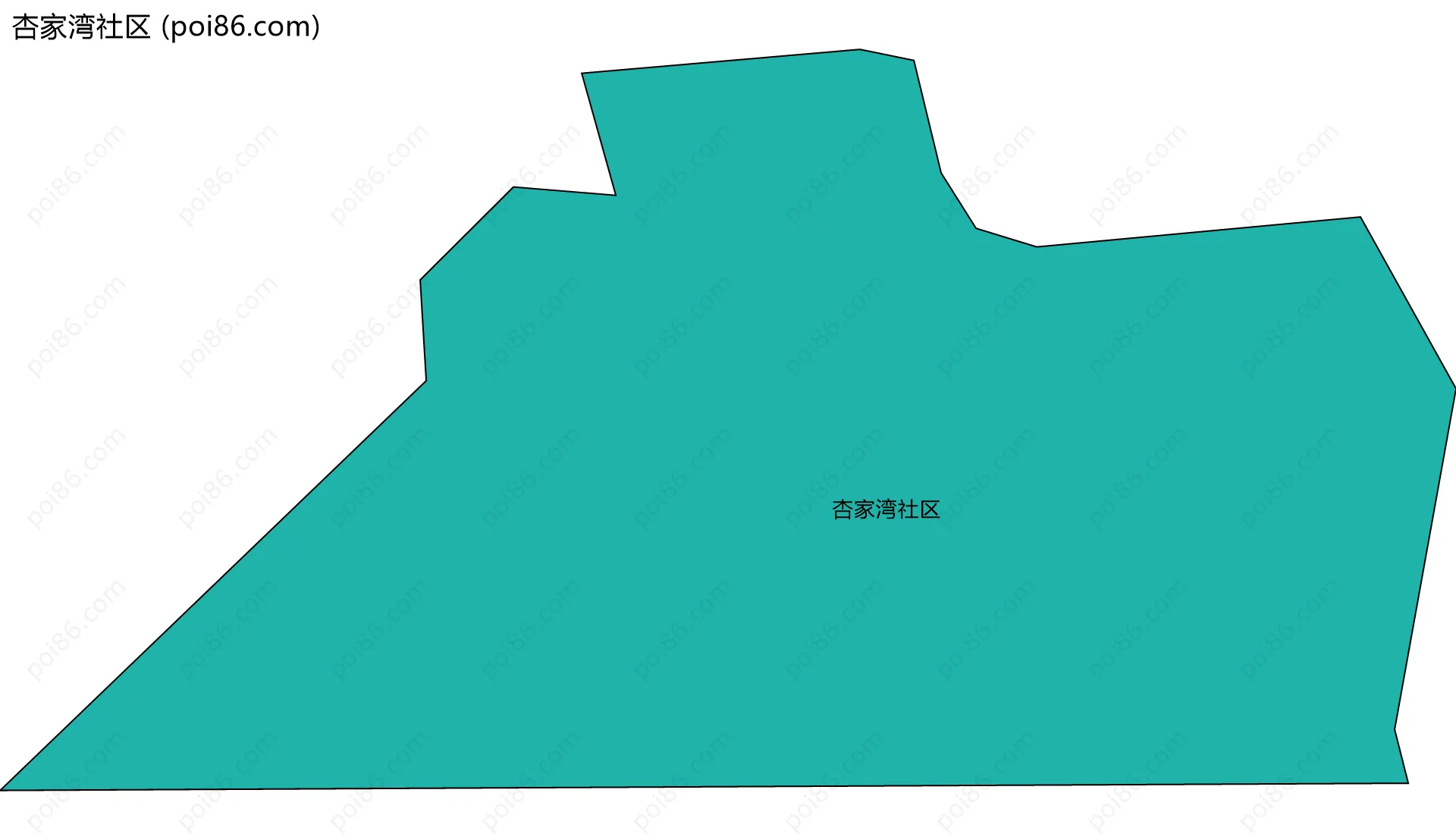 杏家湾社区边界地图