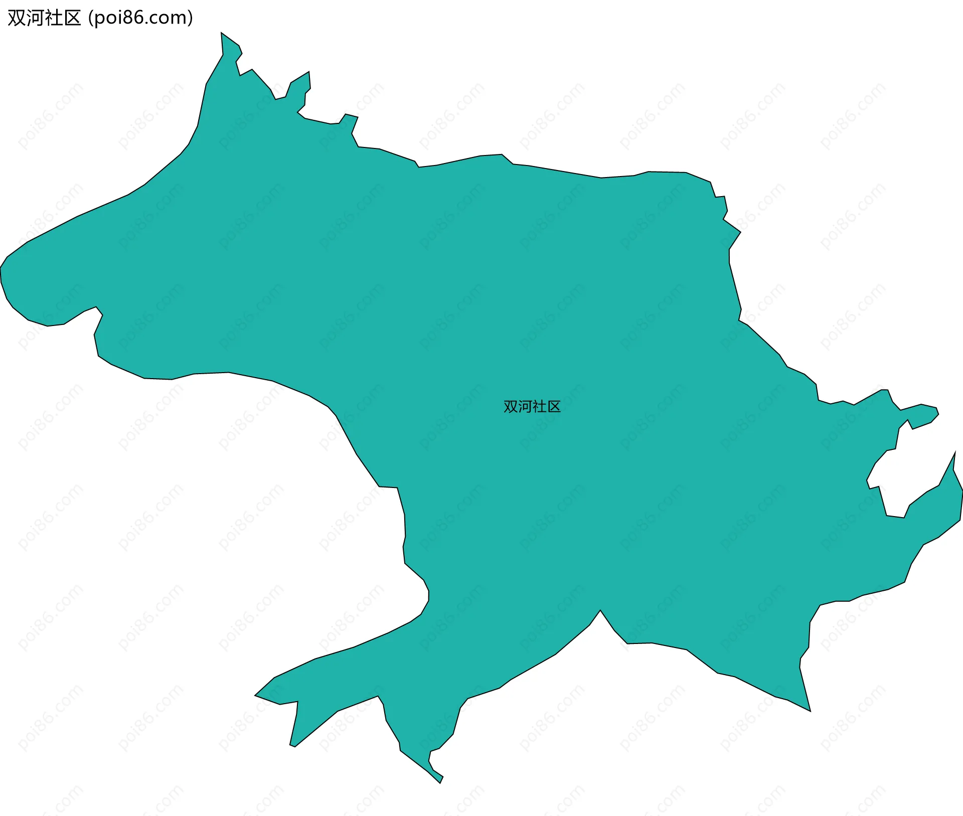 双河社区边界地图