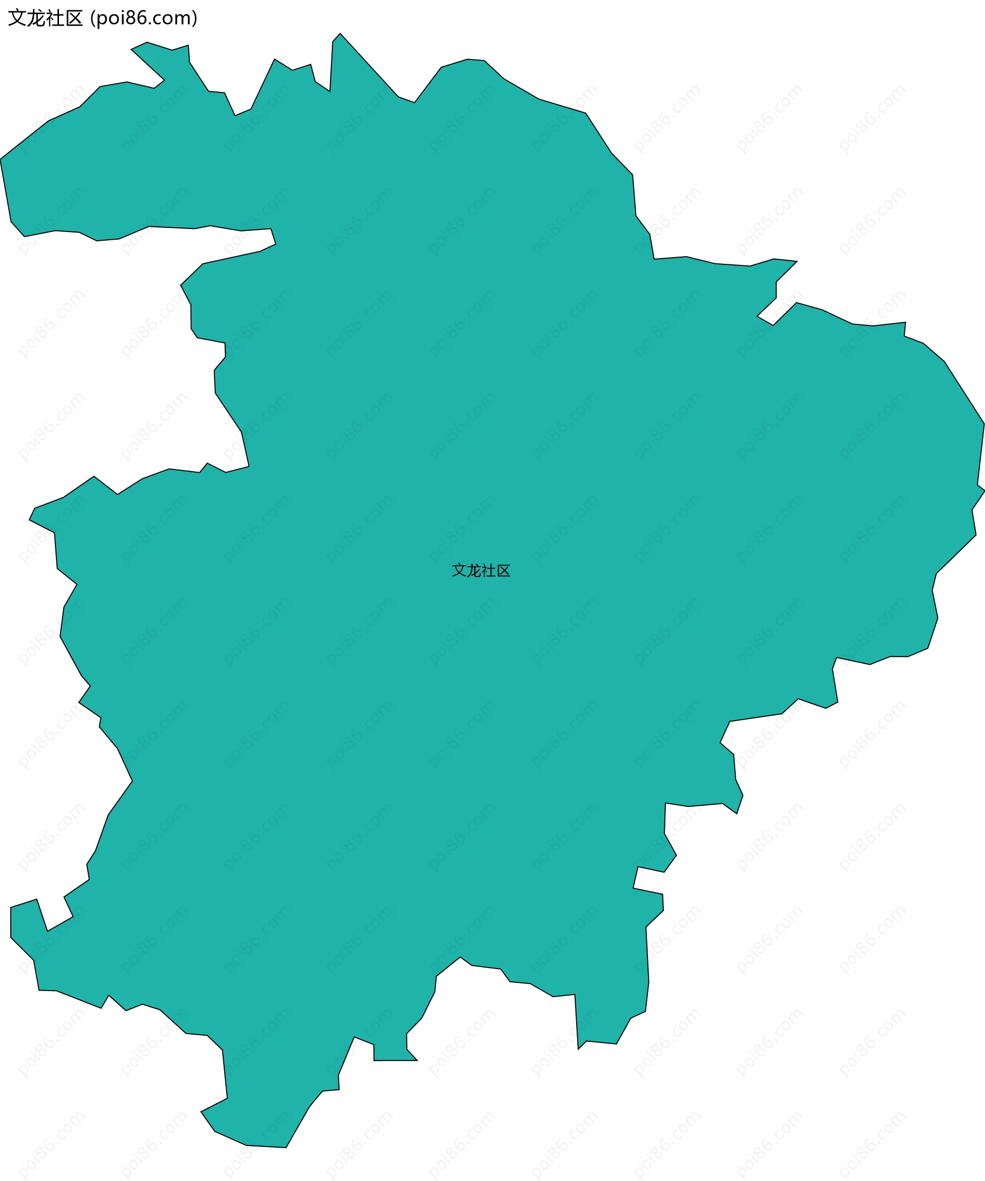 文龙社区边界地图