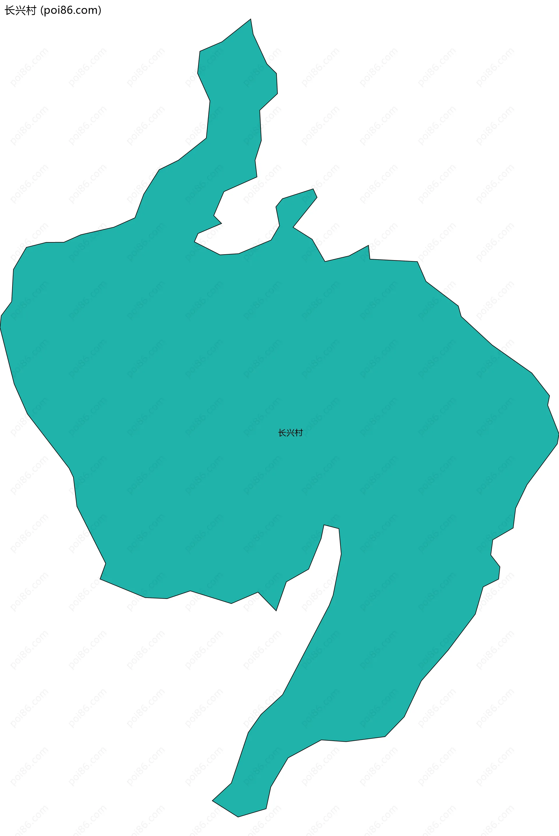 长兴村边界地图