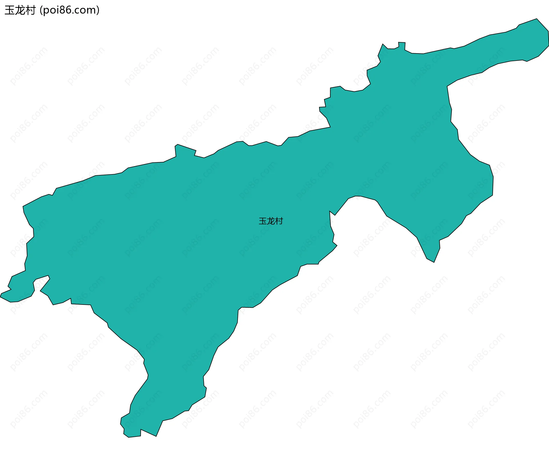 玉龙村边界地图