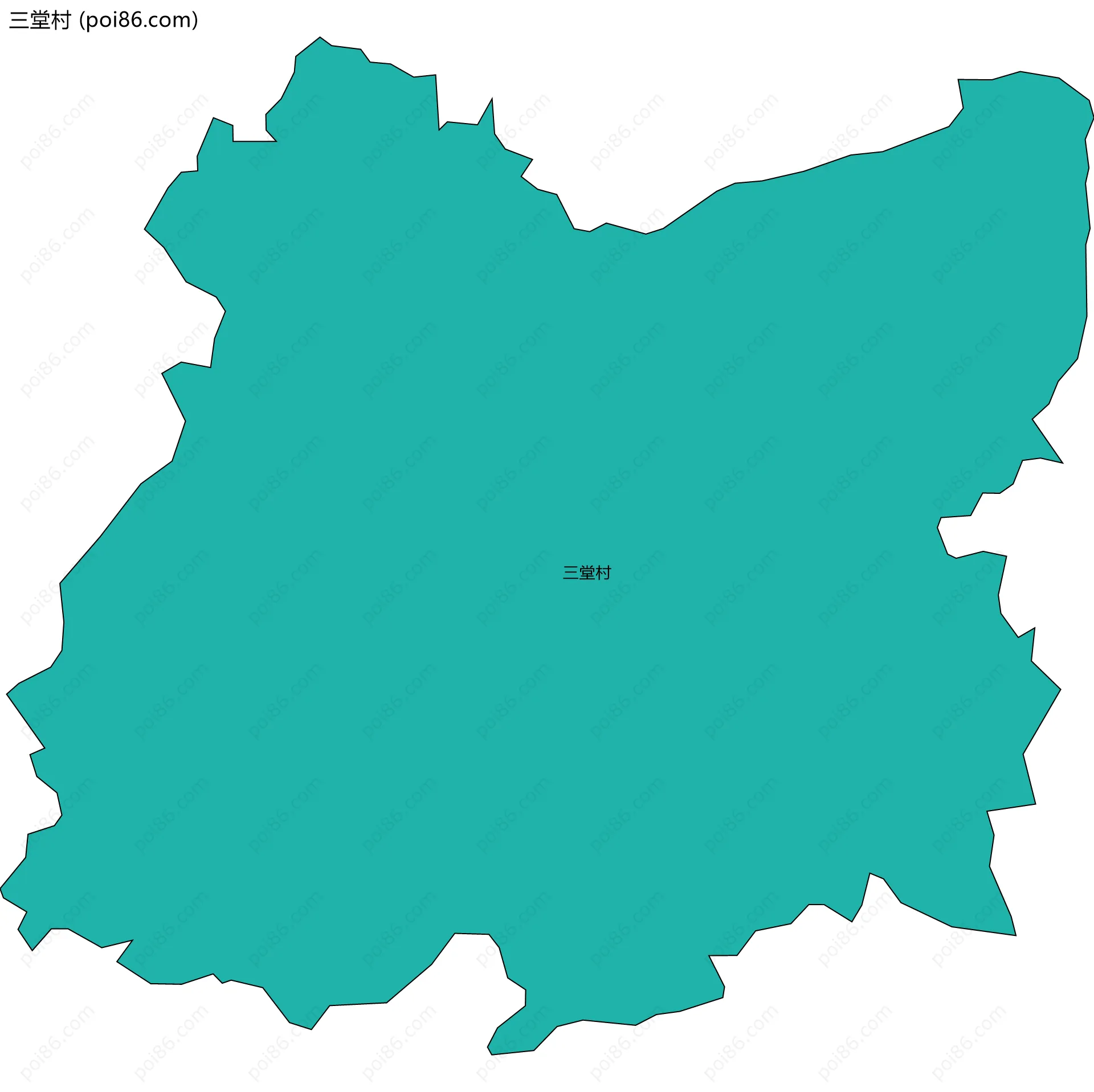 三堂村边界地图