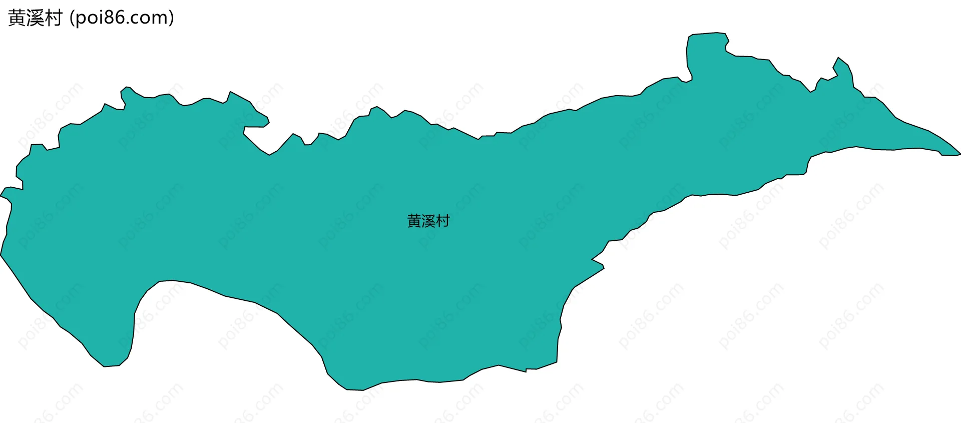 黄溪村边界地图