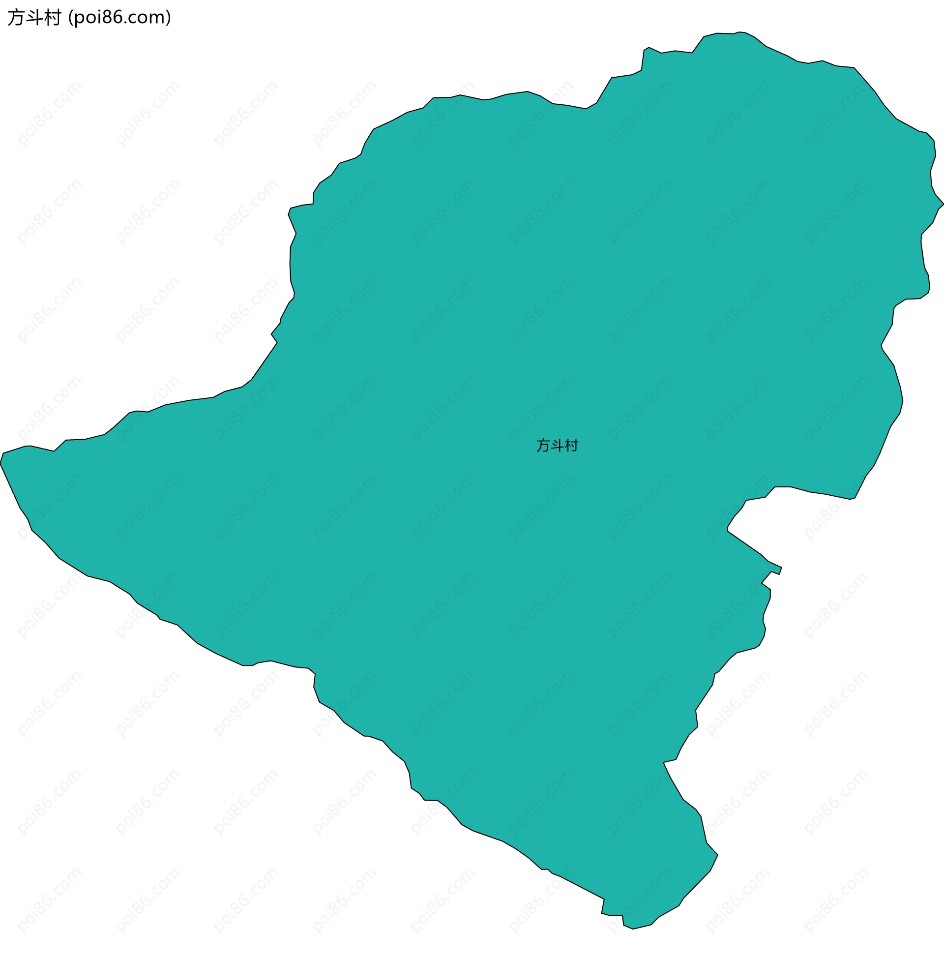 方斗村边界地图