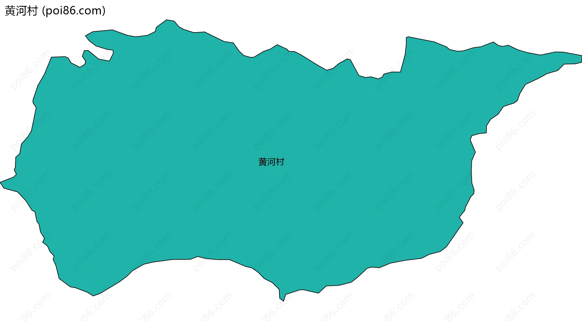 黄河村边界地图